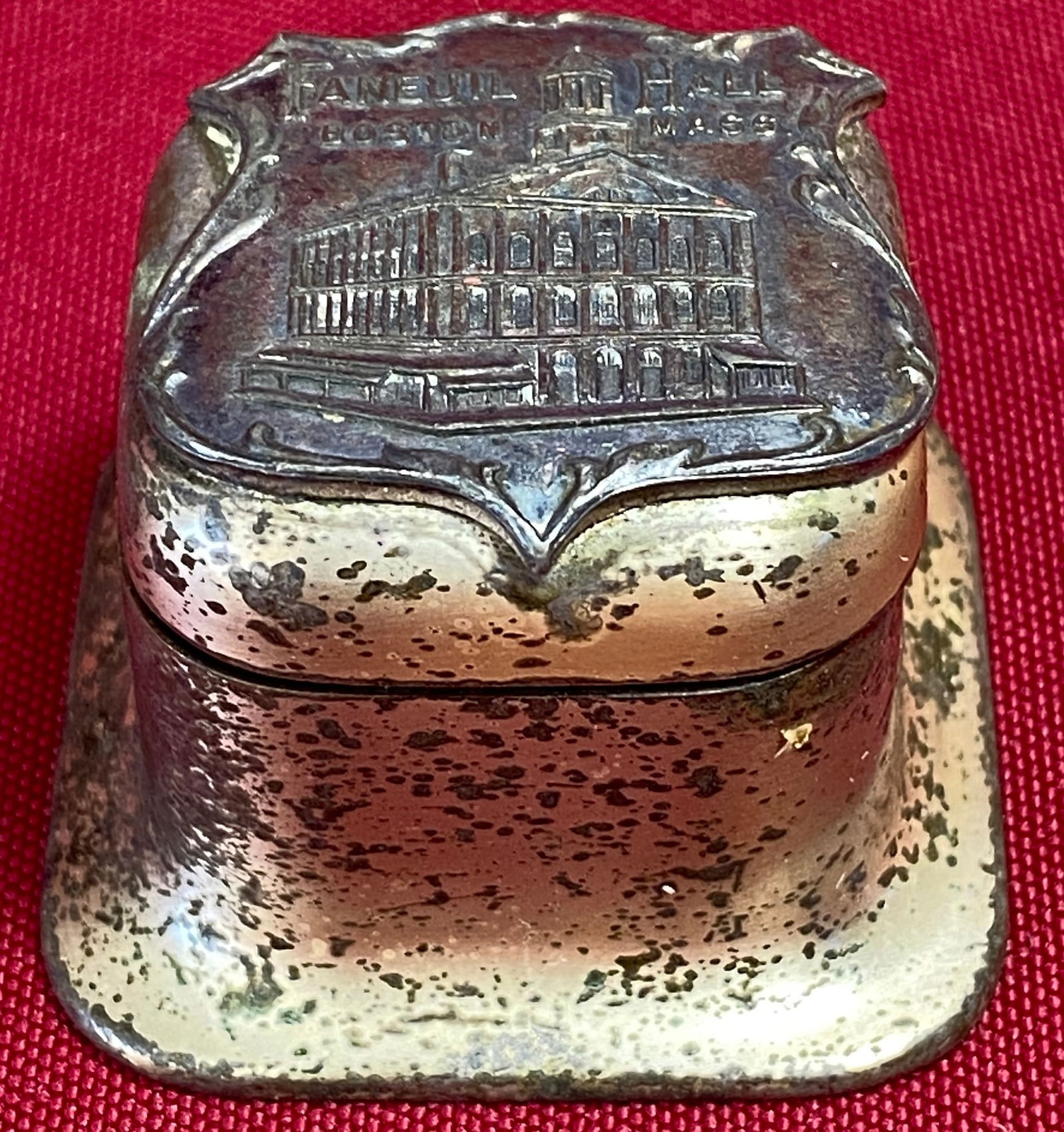 Antique Faneuil Hall, Boston Mass K & O Co. (Kronheim & Oldenbusch) Trinket Box: Antique Faneuil Hall, Boston Mass K & O Co. (Kronheim & Oldenbusch) Trinket Box