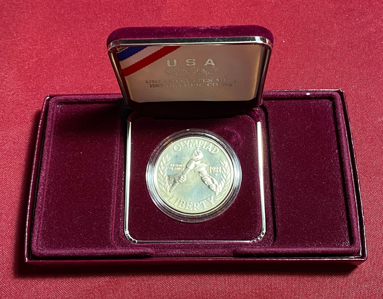 1988-S U.S. Mint Olympic Commemorative Silver Dollar (1 of 3)