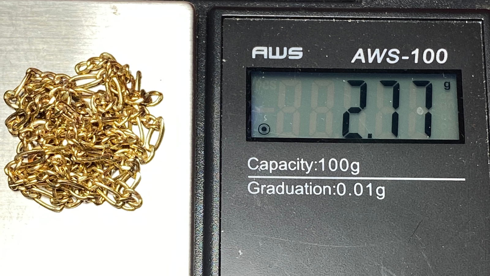 14K Gold Scrap Broken Chain - 2.77 Grams - Marked 14K Italy Frema: 14K Gold Scrap Broken Chain - 2.77 Grams - Marked 14K Italy Frema