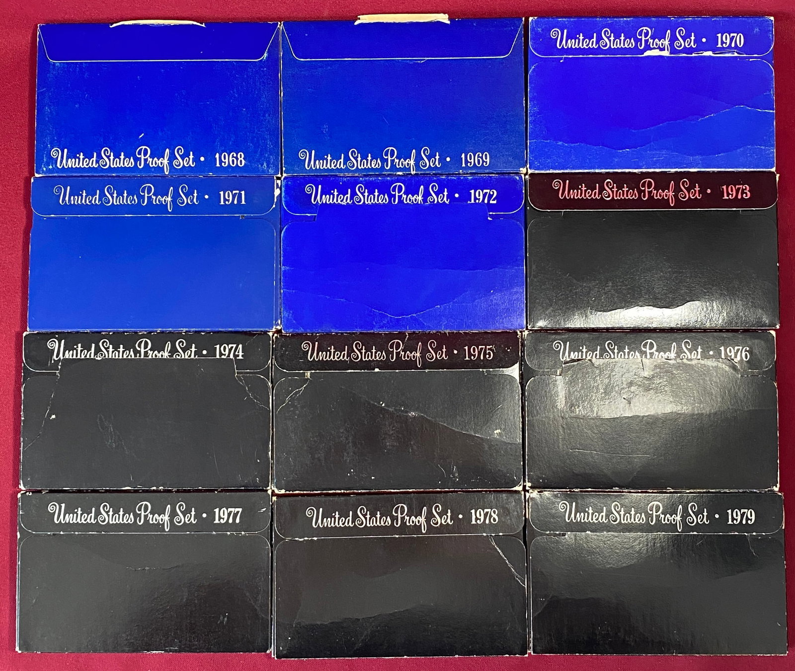 Twelve U.S. Proof Sets - 1968-1979 (1 of 2)