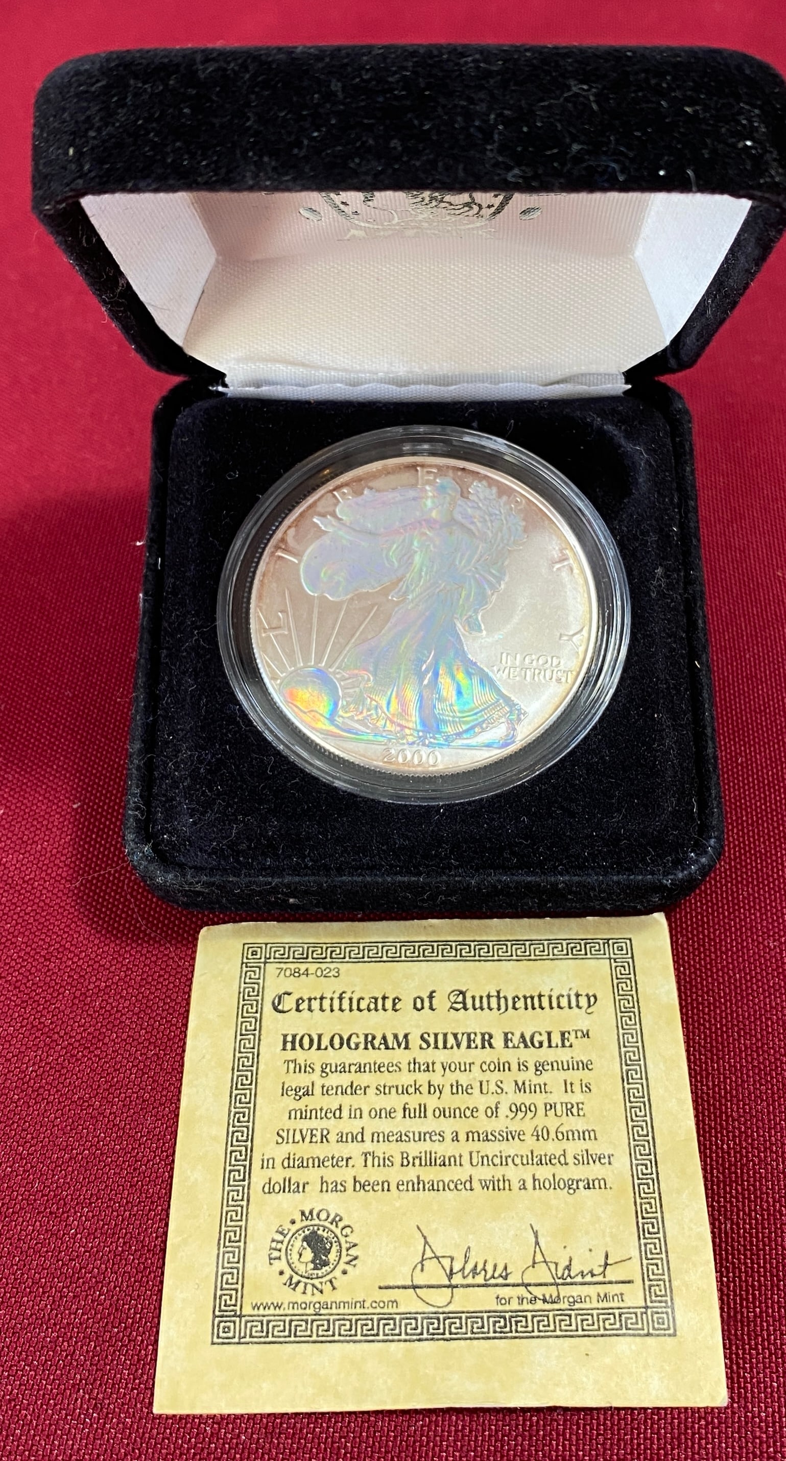 2000 One Ounce .999 Fine Silver Eagle - Hologram - Brilliant Uncirculated (1 of 4)