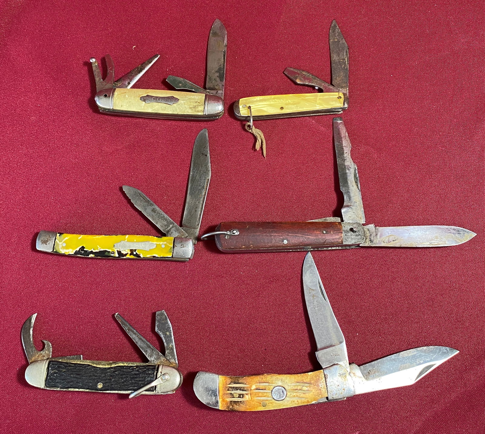 Six Older Jackknives - Solingen, Etc. - Various Conditions See Photos (1 of 6)