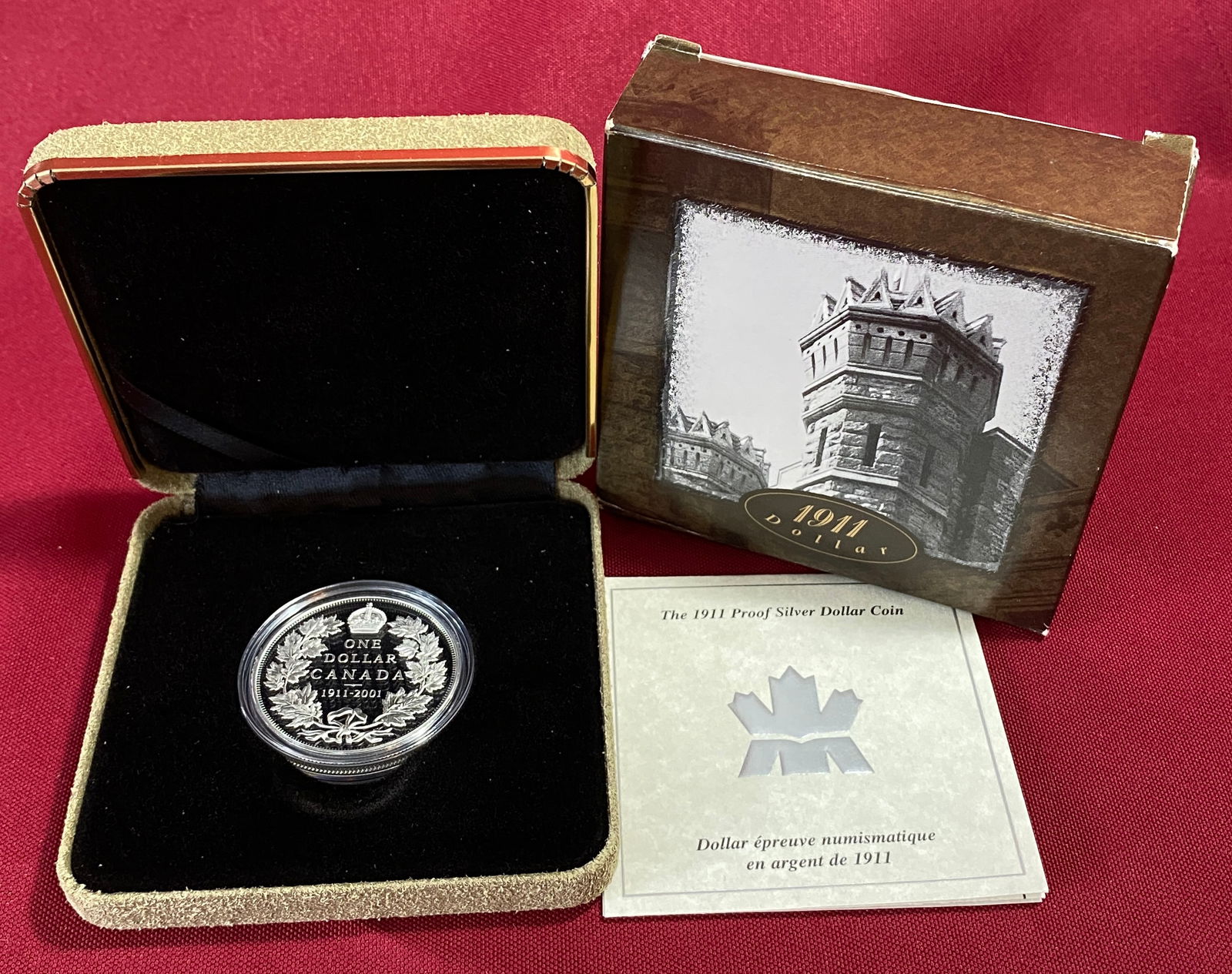 Canadian 1911-2001 Proof Silver Dollar Coin (1 of 5)