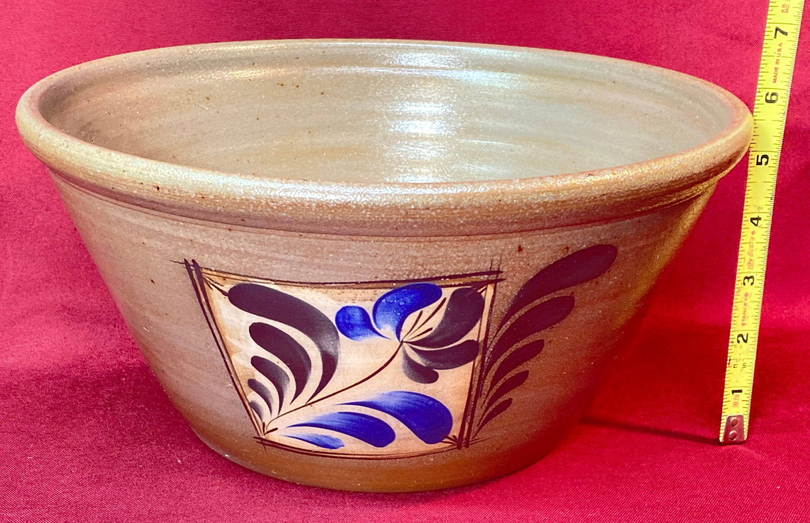 Eldreth Signed Pottery Glazed Bowl - 2016: Eldreth Signed Pottery Glazed Bowl - 2016