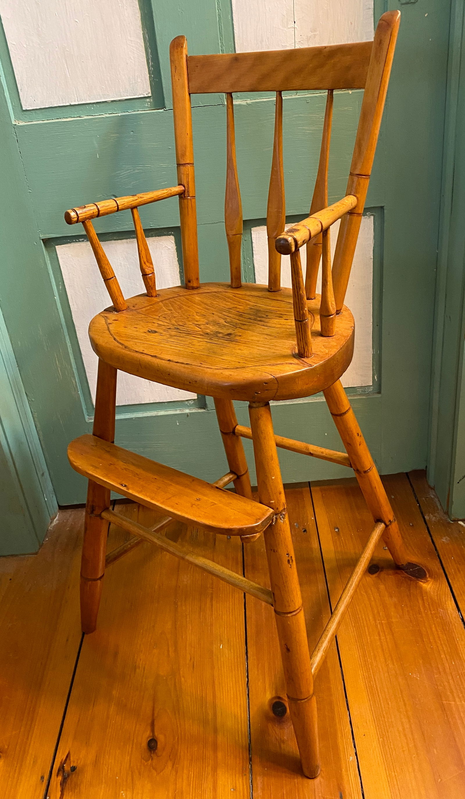 Wooden Child's High Chair (1 of 6)