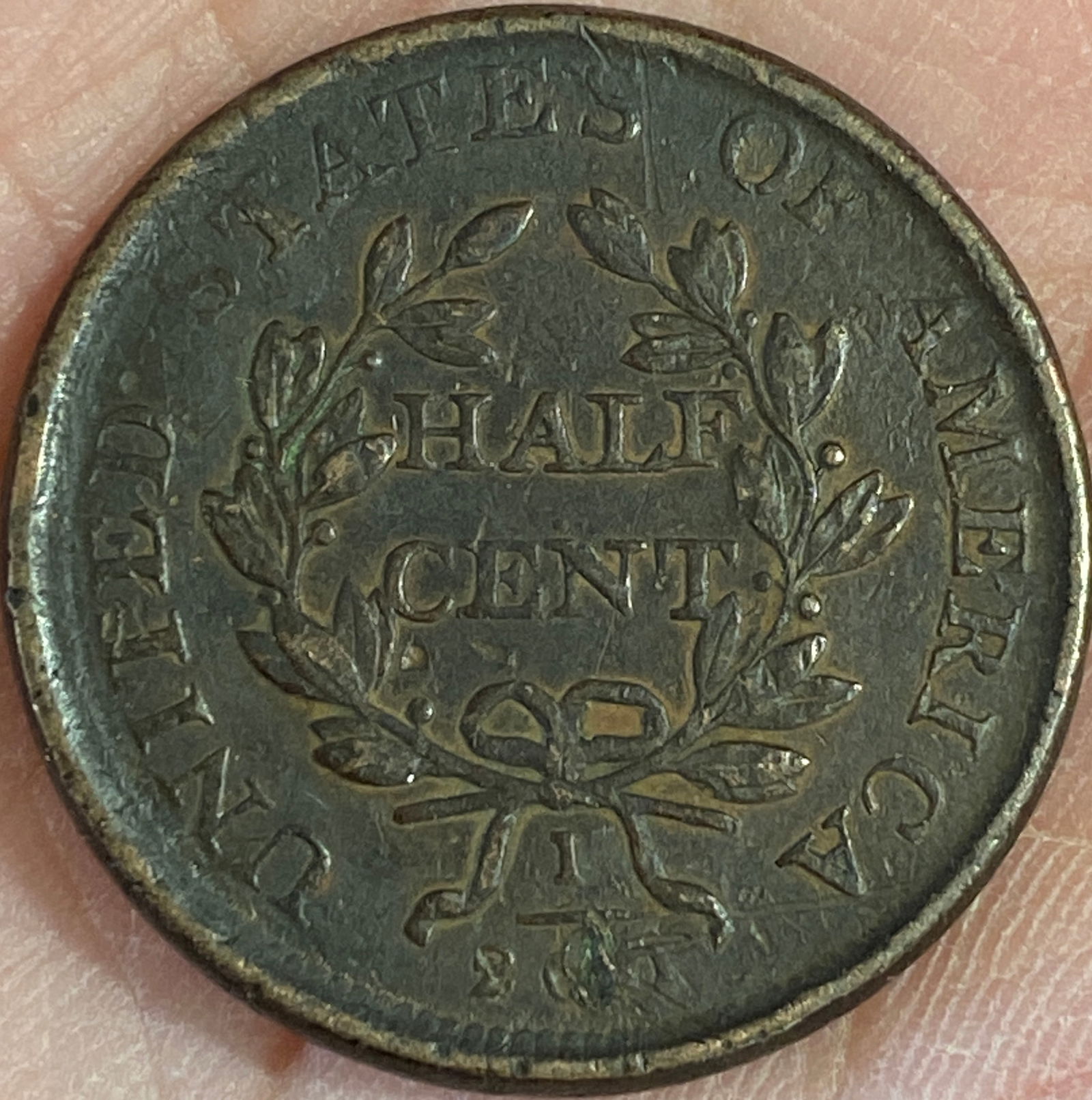 1807 U.S. Draped Bust Half Cent - 3