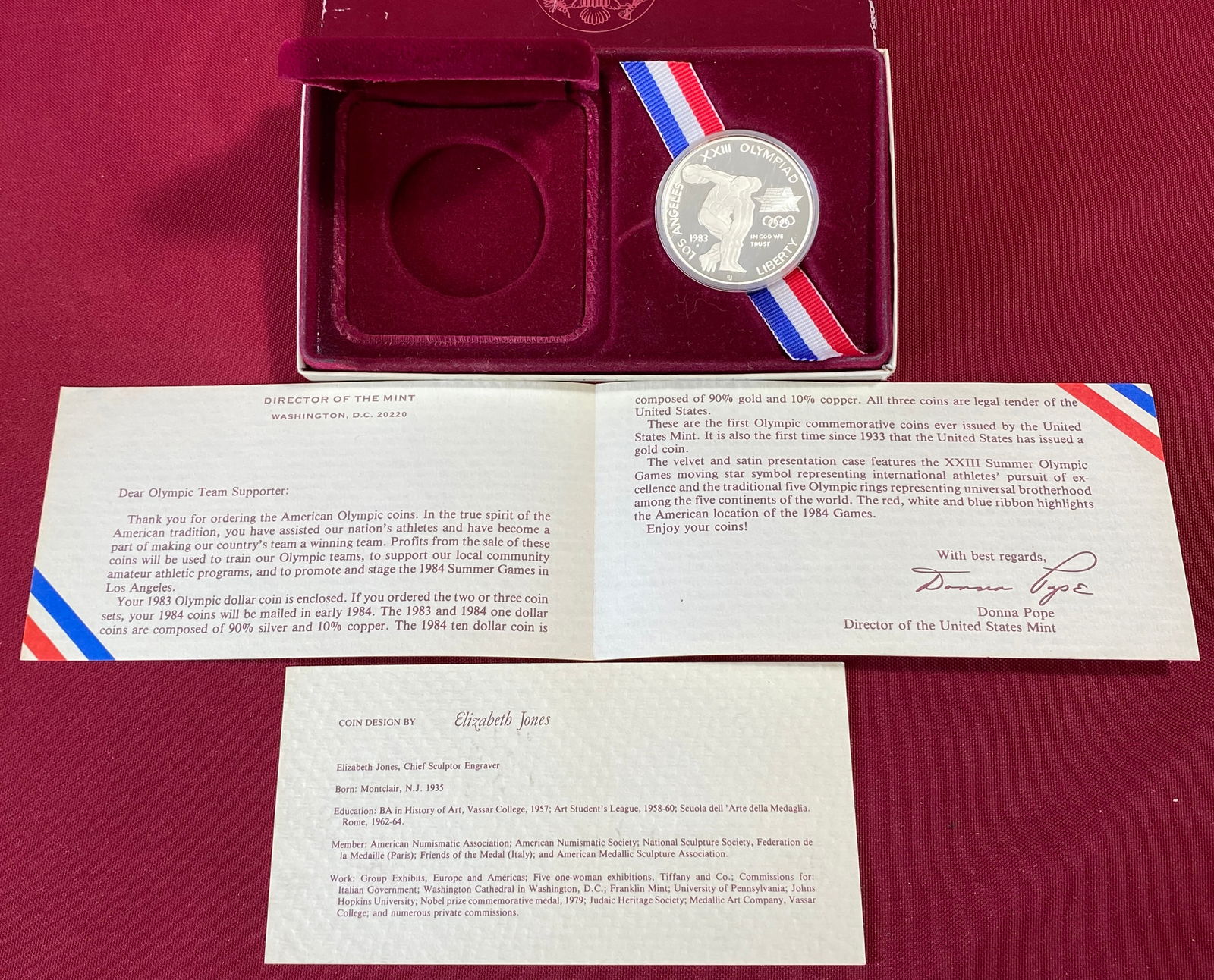 1983-S Olympic Commemorative Silver Dollar (1 of 4)