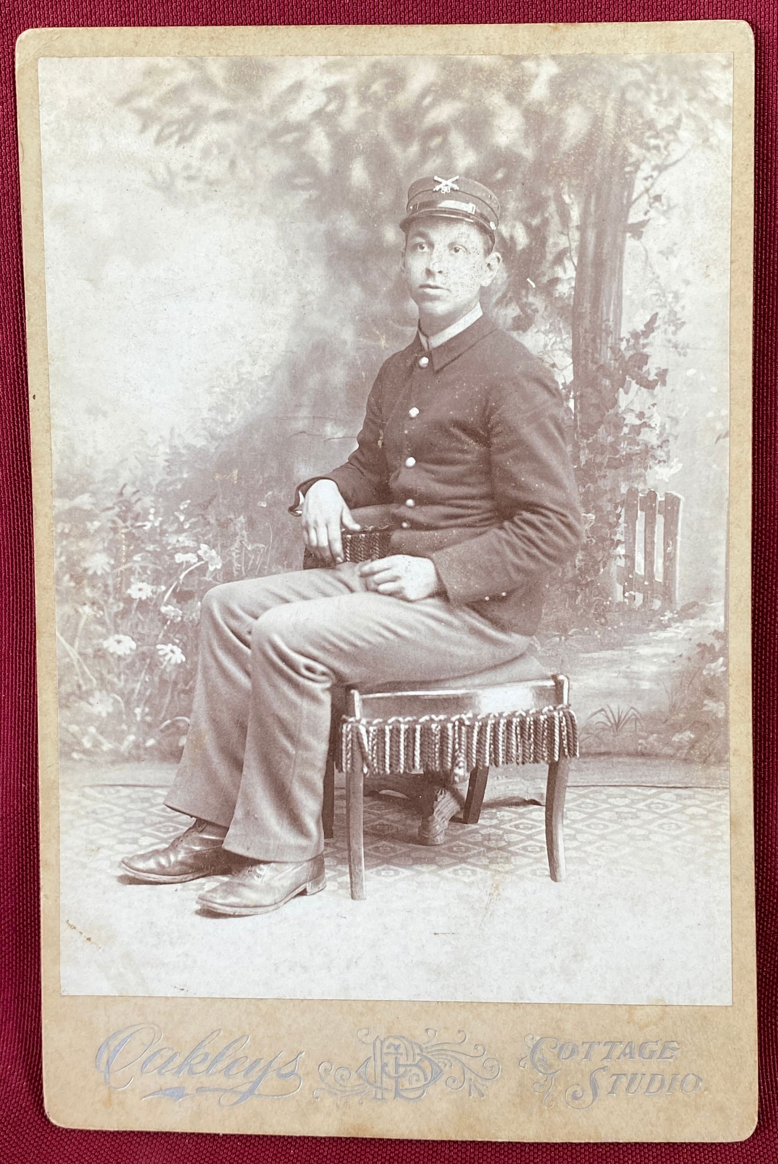 CDV Card of a Civil War Soldier with Inscription on the Back: CDV Card of a Civil War Soldier with Inscription on the Back