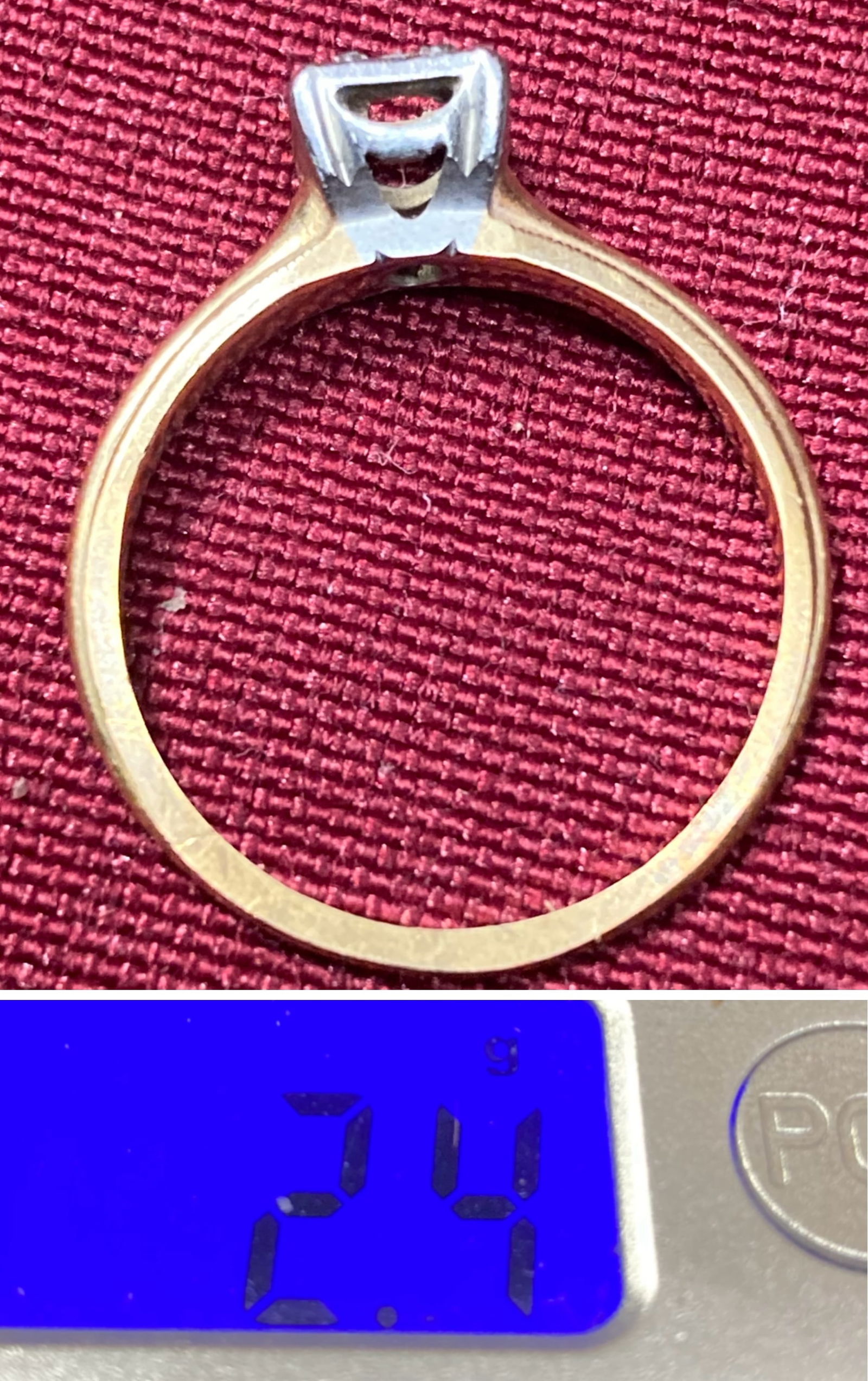 14K Yellow Gold Ring No Stone - Size 7 - 2.4 Grams: 14K Yellow Gold Ring No Stone - Size 7 - 2.4 Grams