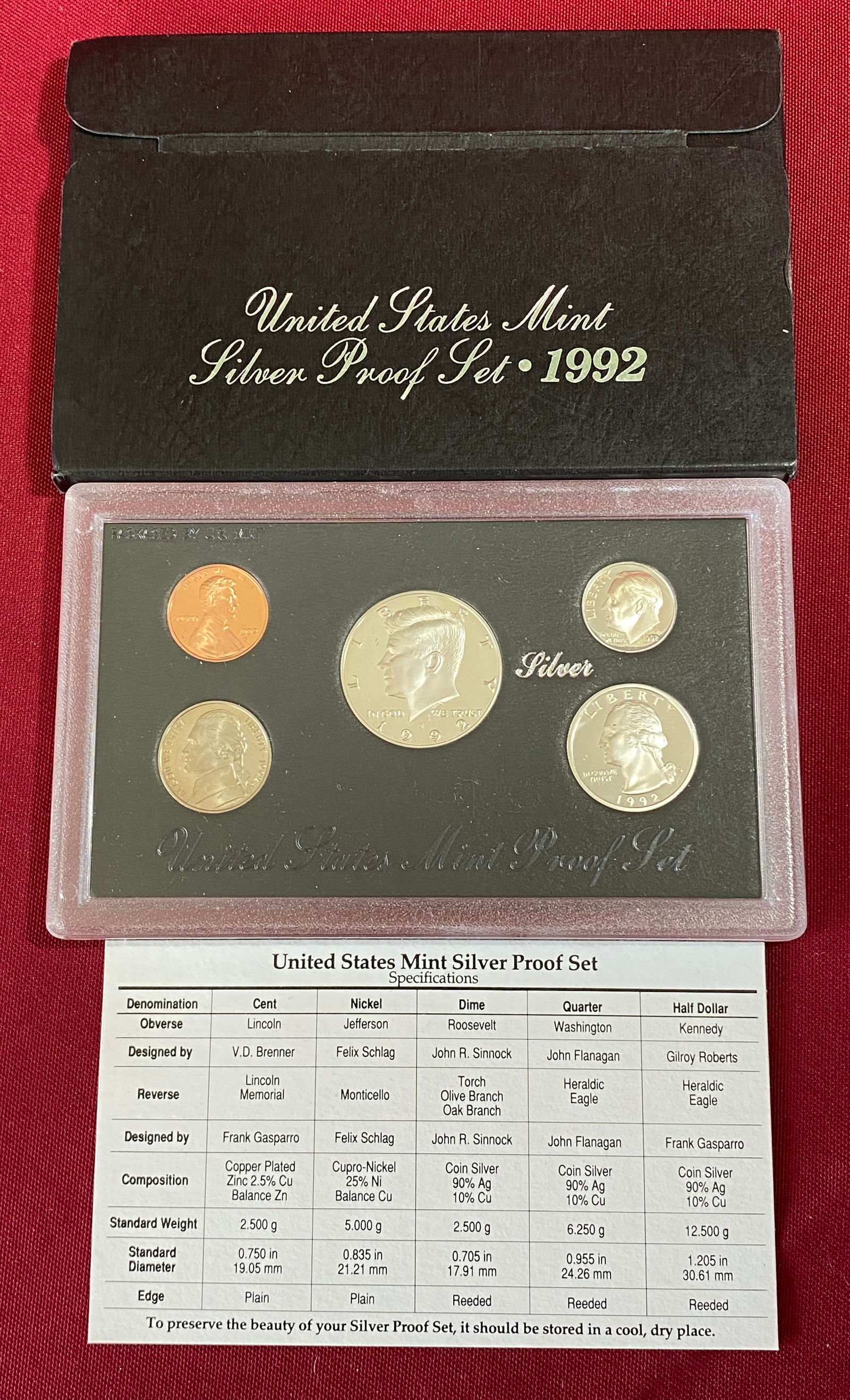 1992 U.S. Mint Silver Proof Set (1 of 4)