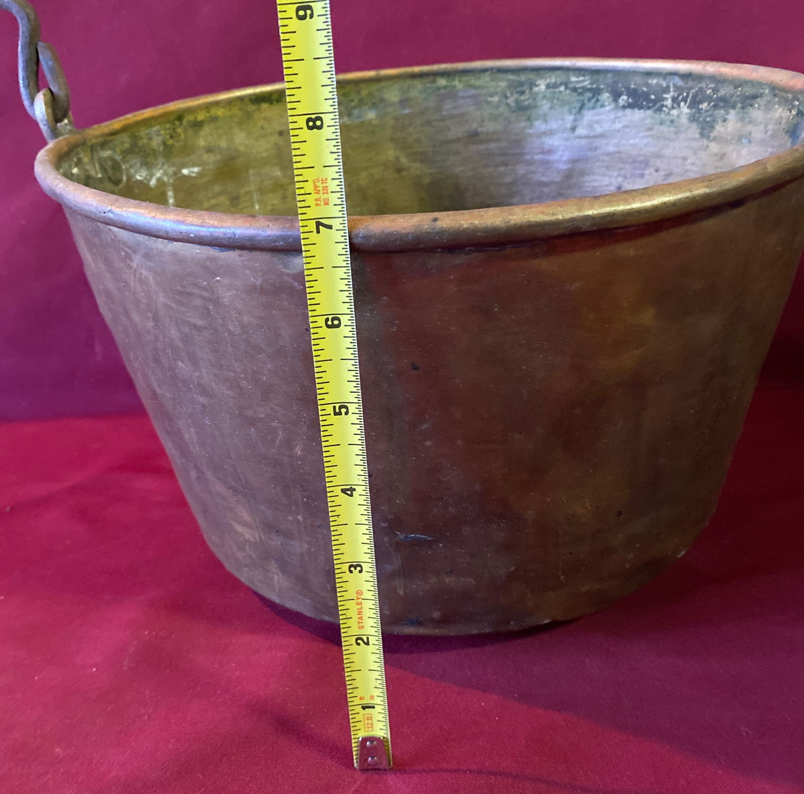 Brass Bail Handled Fire Bucket - 3