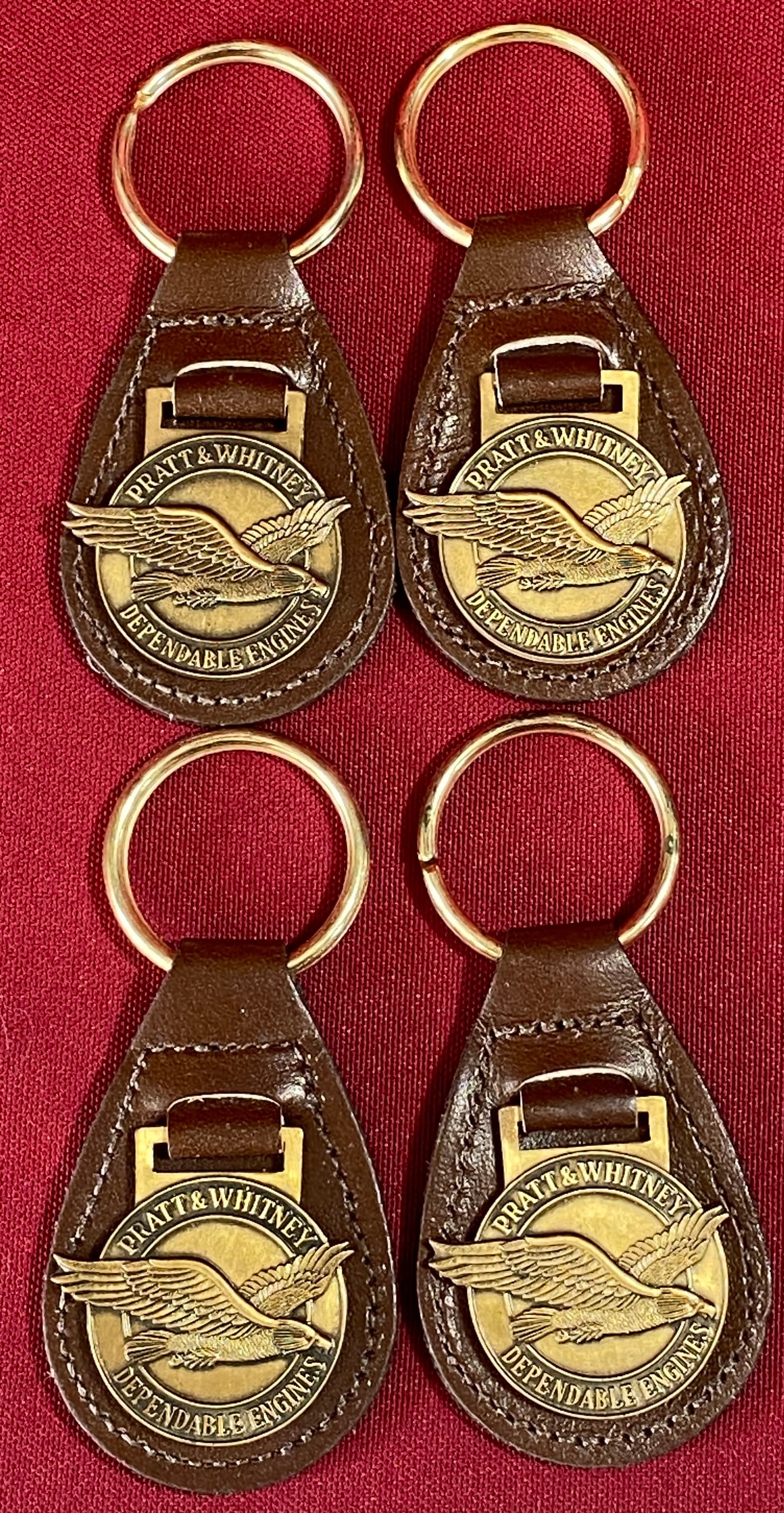 Four Pratt & Whitney Key Chains: Four Pratt & Whitney Key Chains