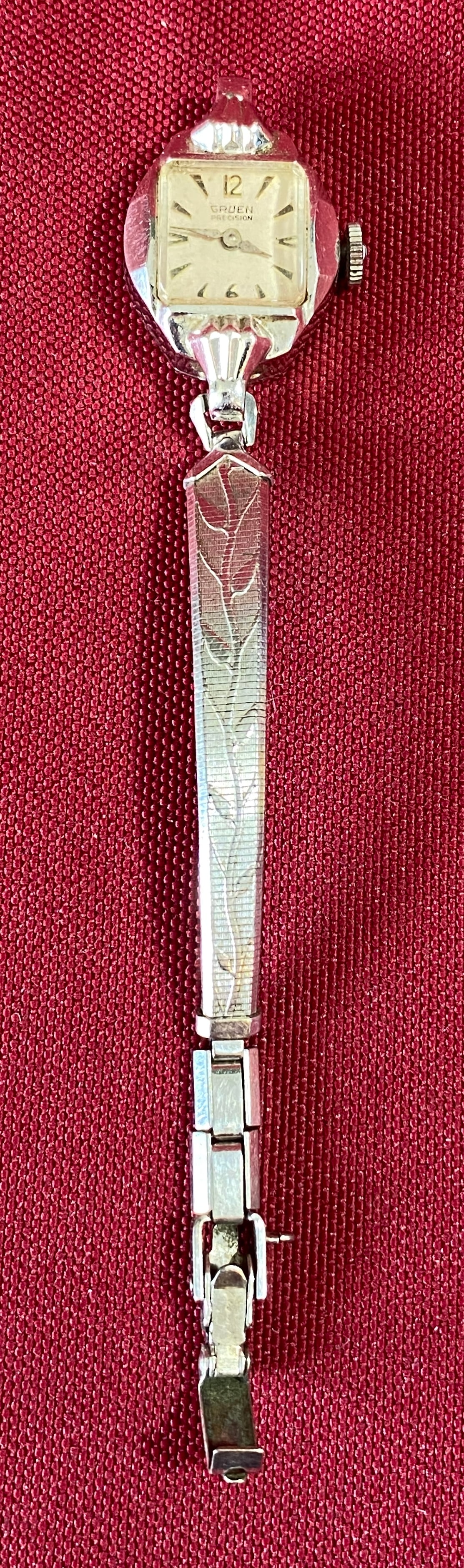 14K Gruen Precision Ladies Wristwatch Face & 10K Gold-Filled Band - Total 12.30 Grams (1 of 6)