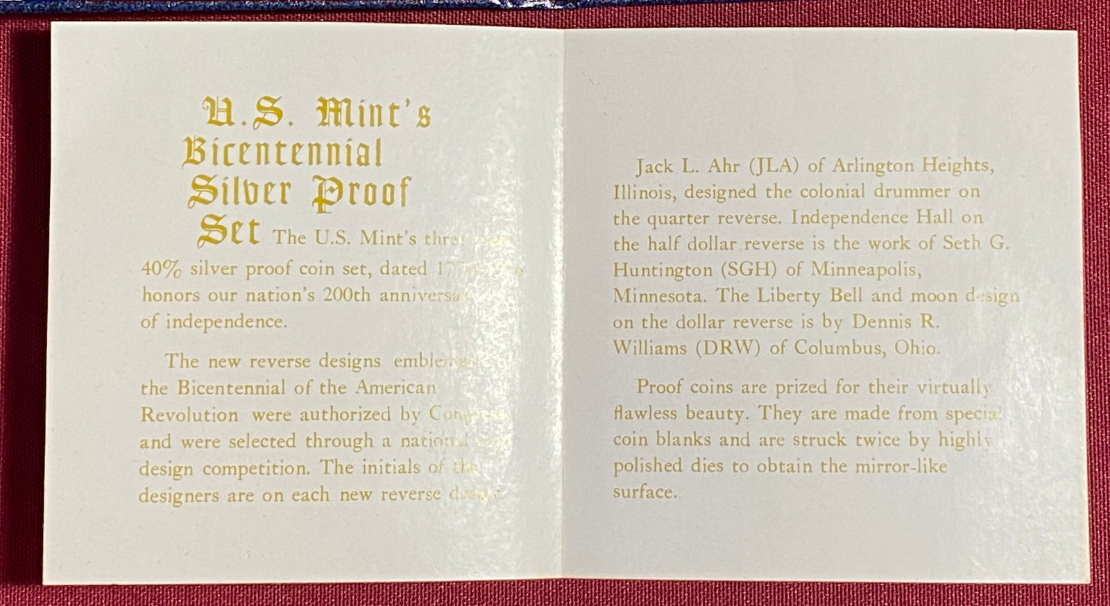 U.S. Mint Bicentennial Silver Proof Set - 4