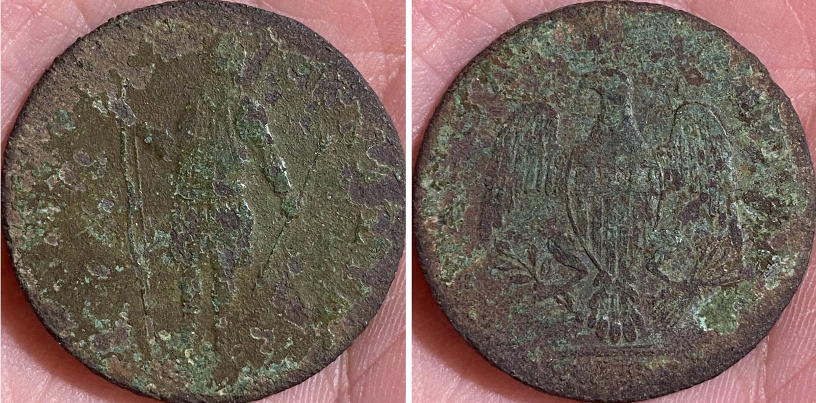 1788 Post Colonial Massachusetts Copper Half Cent: 1788 Post Colonial Massachusetts Copper Half Cent