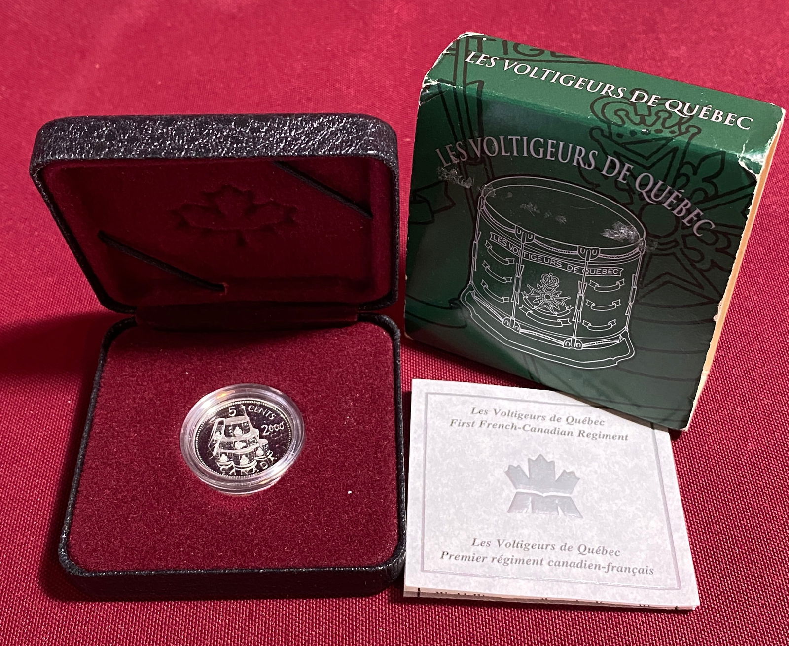 2000 Canadian Five Cent Silver Proof Coin: 2000 Canadian Five Cent Silver Proof Coin