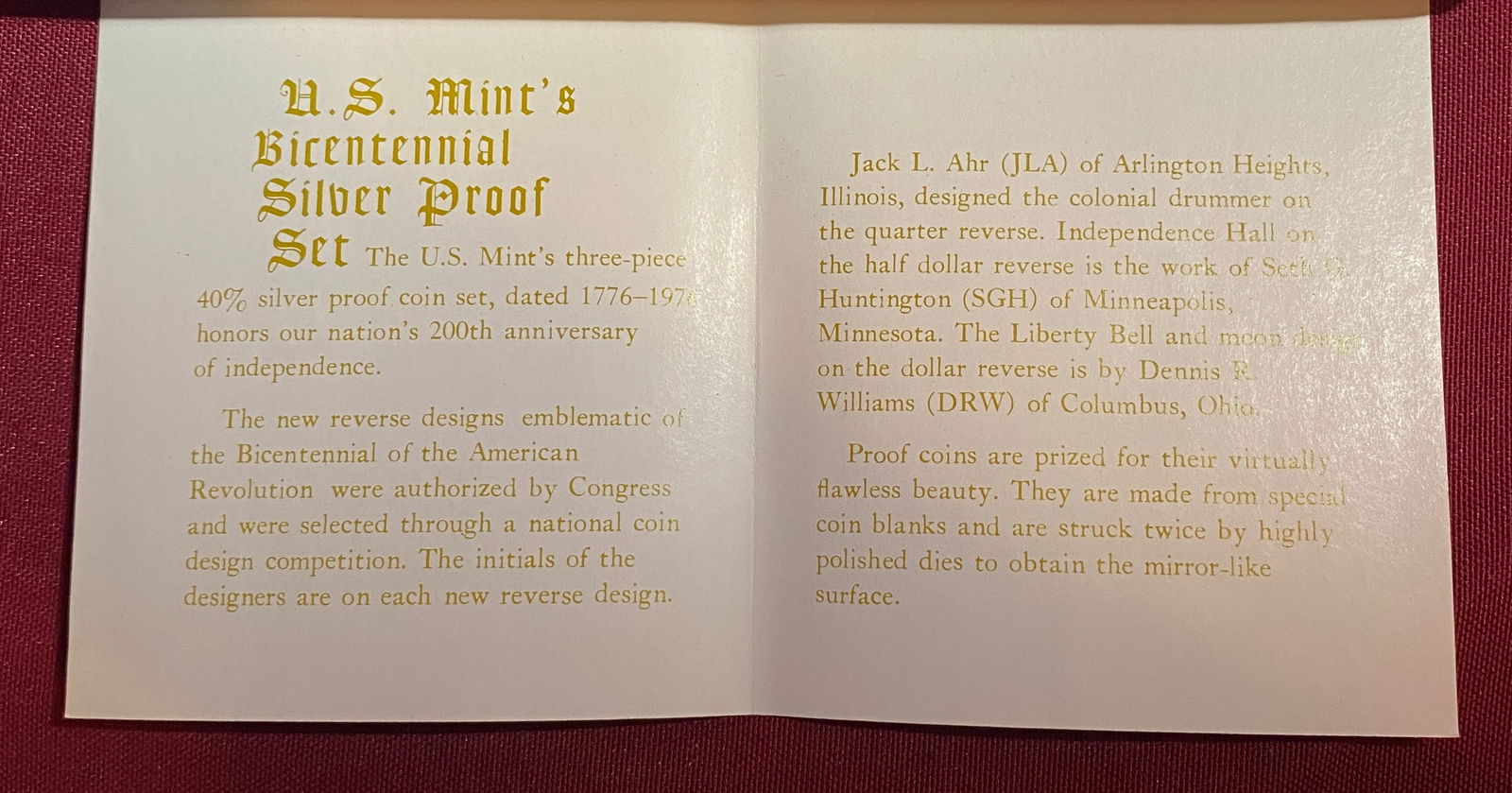 U.S. Bicentennial Silver Proof Set - 3