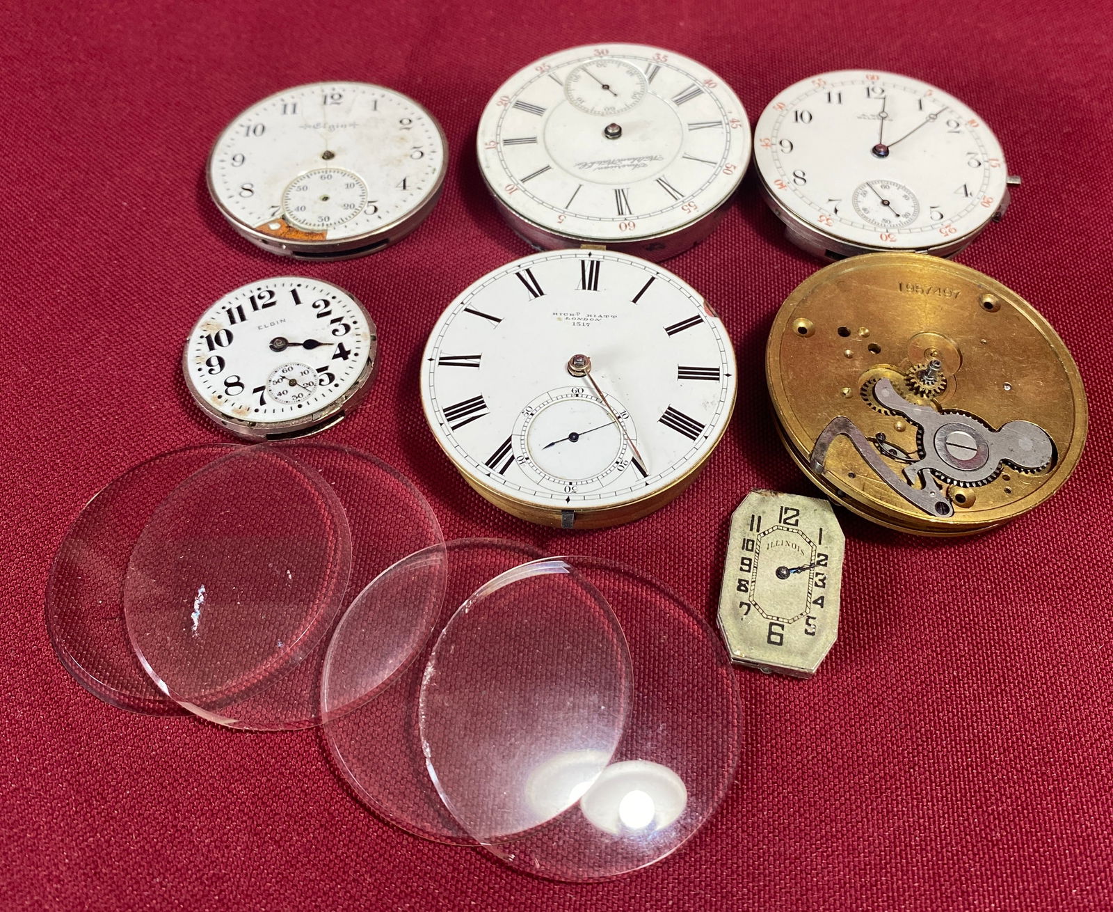Pocketwatch Parts & Pieces and Watch Pieces: Pocketwatch Parts & Pieces and Watch Pieces