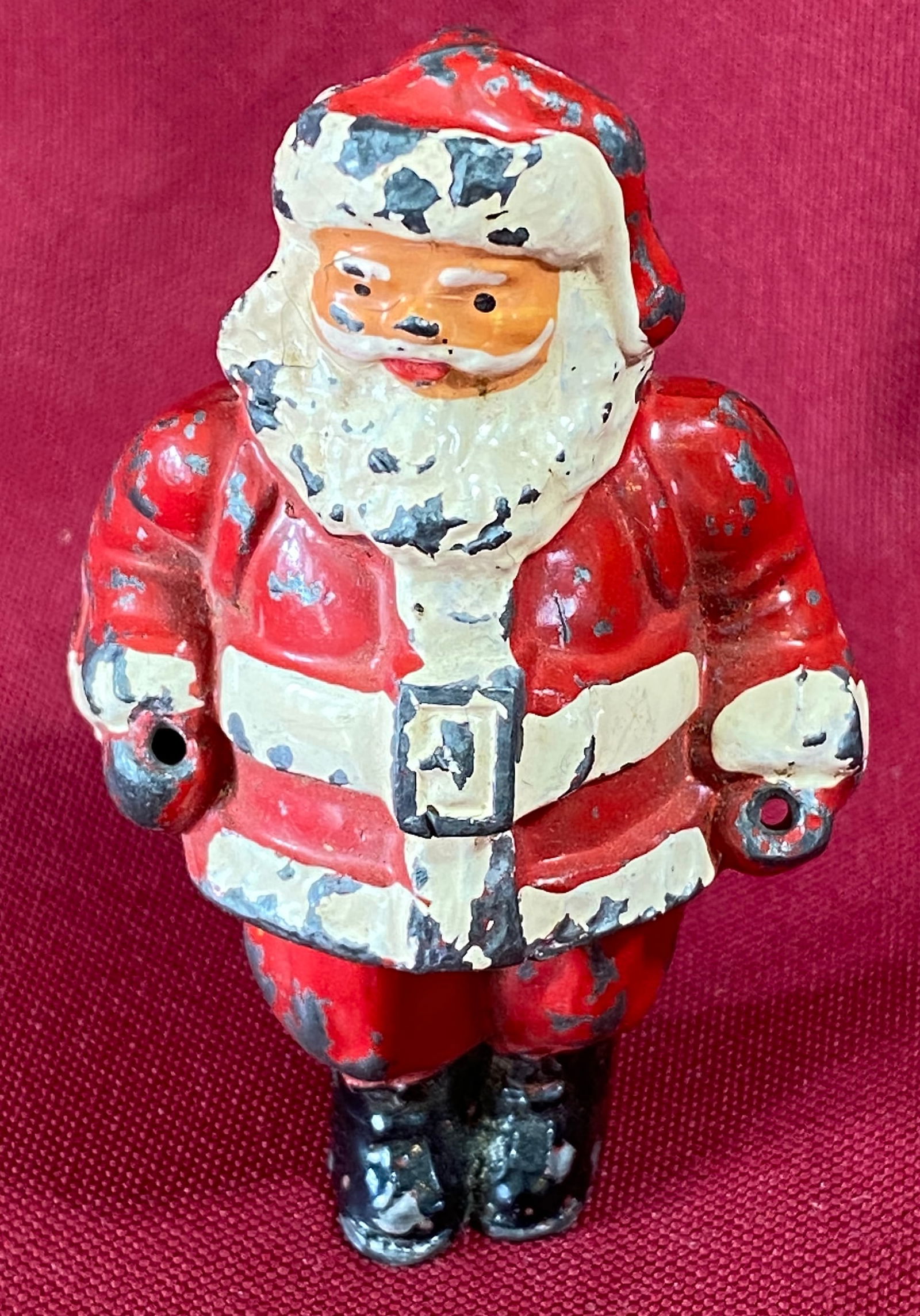 Older Cast Barclay Santa Claus - No Skis or Poles: Older Cast Barclay Santa Claus - No Skis or Poles