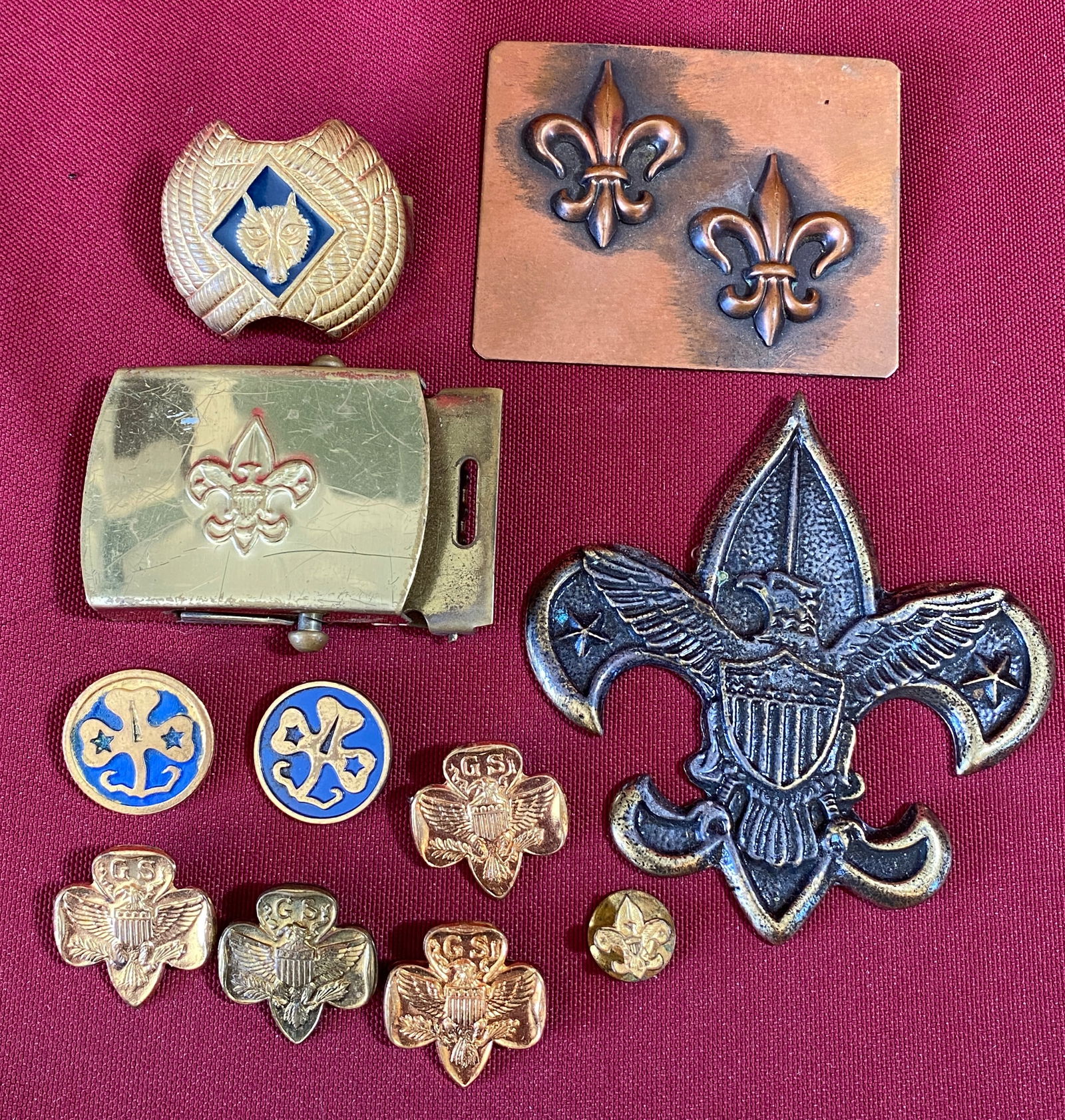 Boy Scouting Pins, Scarf Slide, Buckle Clip, Etc.: Boy Scouting Pins, Scarf Slide, Buckle Clip, Etc.