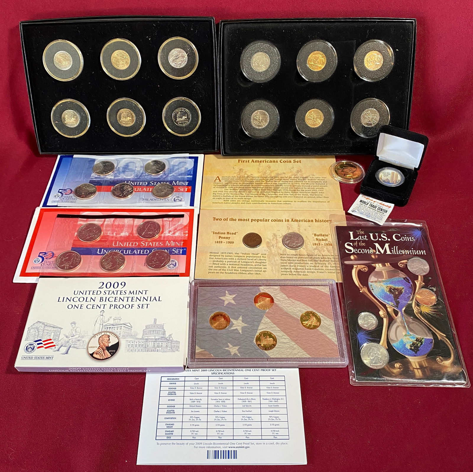 Assorted U.S. Coin Sets/Collections - 2002 Mint Sets, Lincoln Penny Mint Set, Nickels, Etc. (1 of 8)
