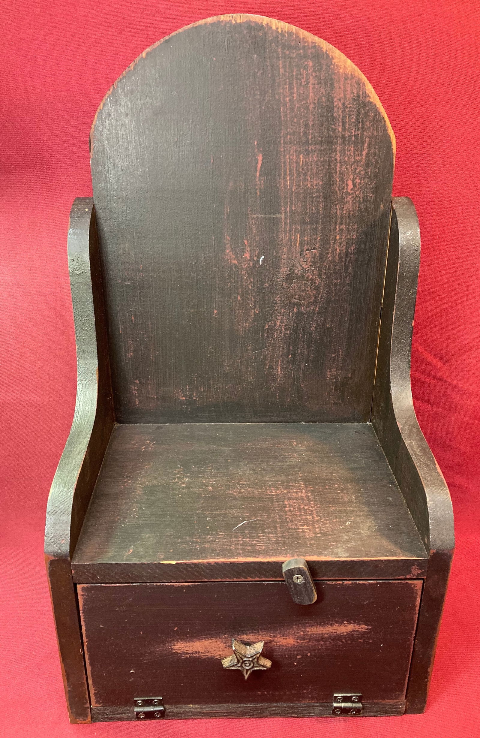 Handmade Wooden Shelf with Drop Down Door Storage - 12.5"x9"x23" - Absolutely No Shipping: Handmade Wooden Shelf with Drop Down Door Storage - 12.5"x9"x23" - Absolutely No Shipping