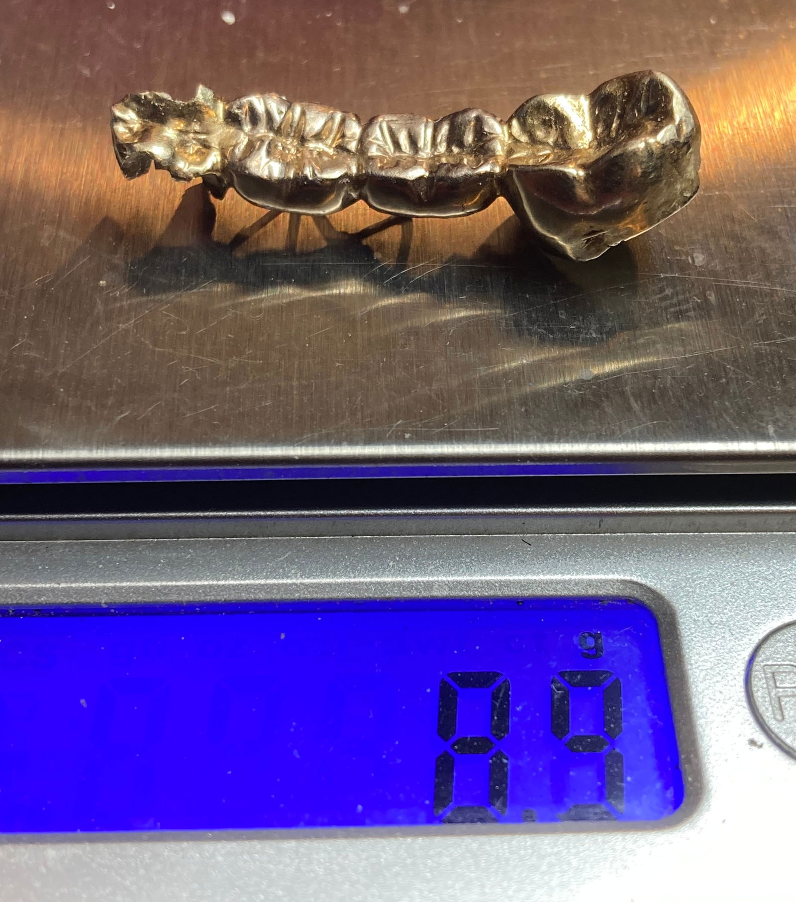 Dental Gold Weighing 8.9 Grams - Tested as Seen in Photos: Dental Gold Weighing 8.9 Grams - Tested as Seen in Photos
