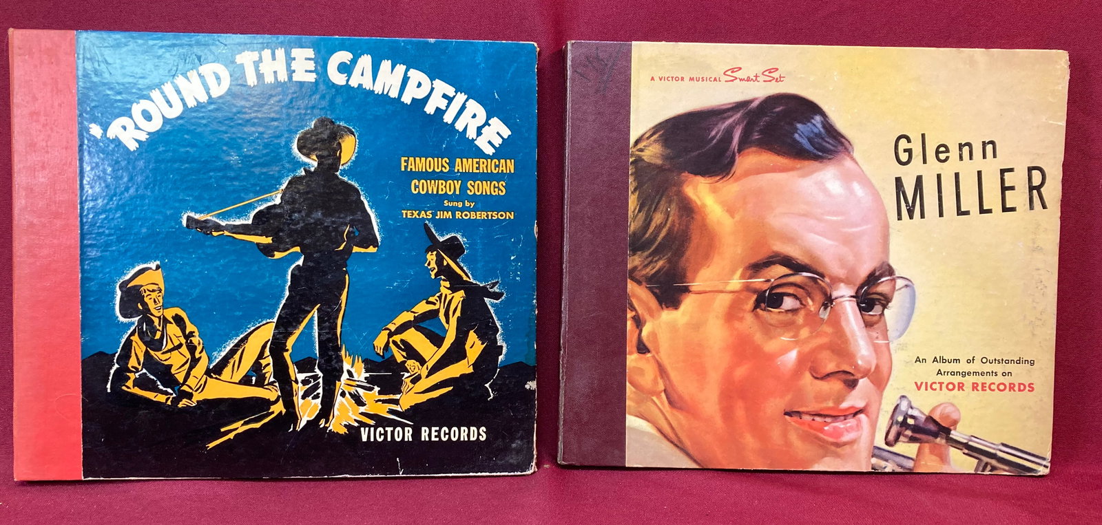 Two 78 RPM Record Sets - Glenn Miller & Cowboy Songs: Two 78 RPM Record Sets - Glenn Miller & Cowboy Songs