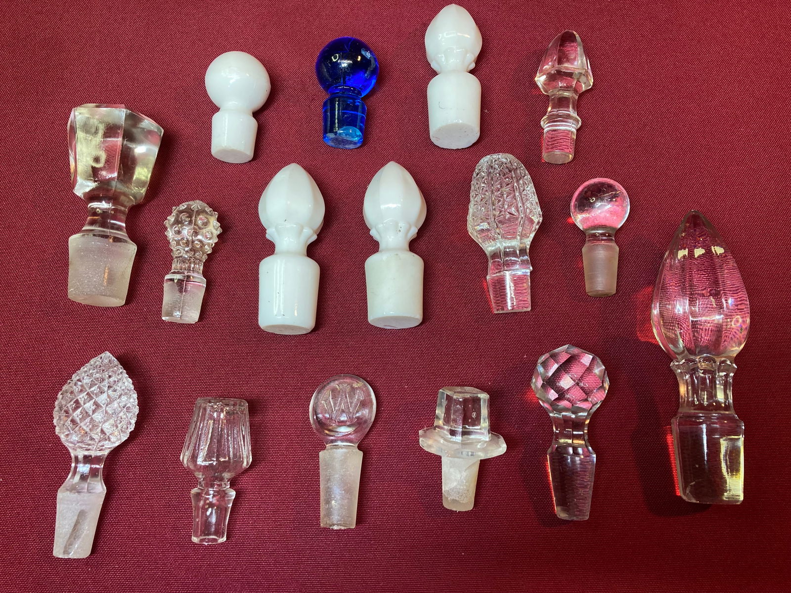 Assortment of Older Glass Bottle Stoppers/Toppers - Various Style and Colors - Absolutely No: Assortment of Older Glass Bottle Stoppers/Toppers - Various Style and Colors - Absolutely No Shipping
