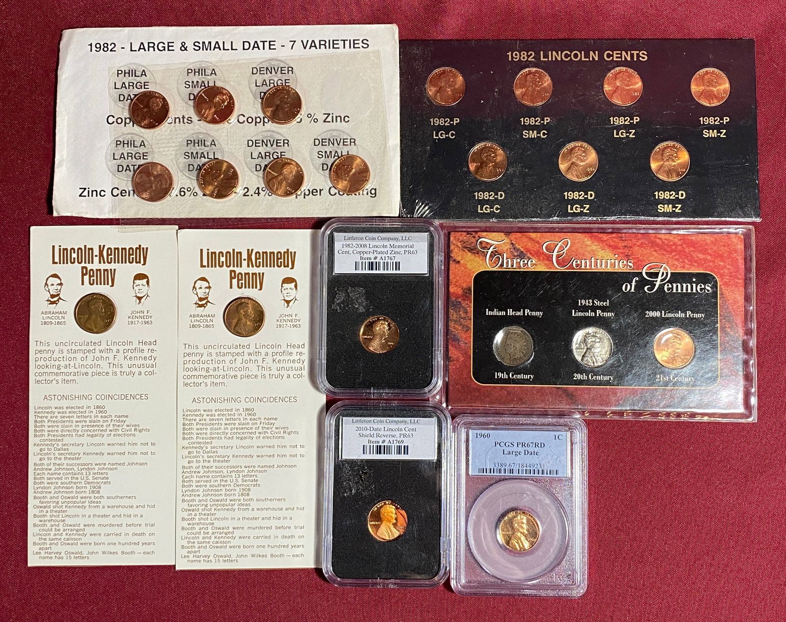 Various Lincoln Penny Sets & Collections: Various Lincoln Penny Sets & Collections