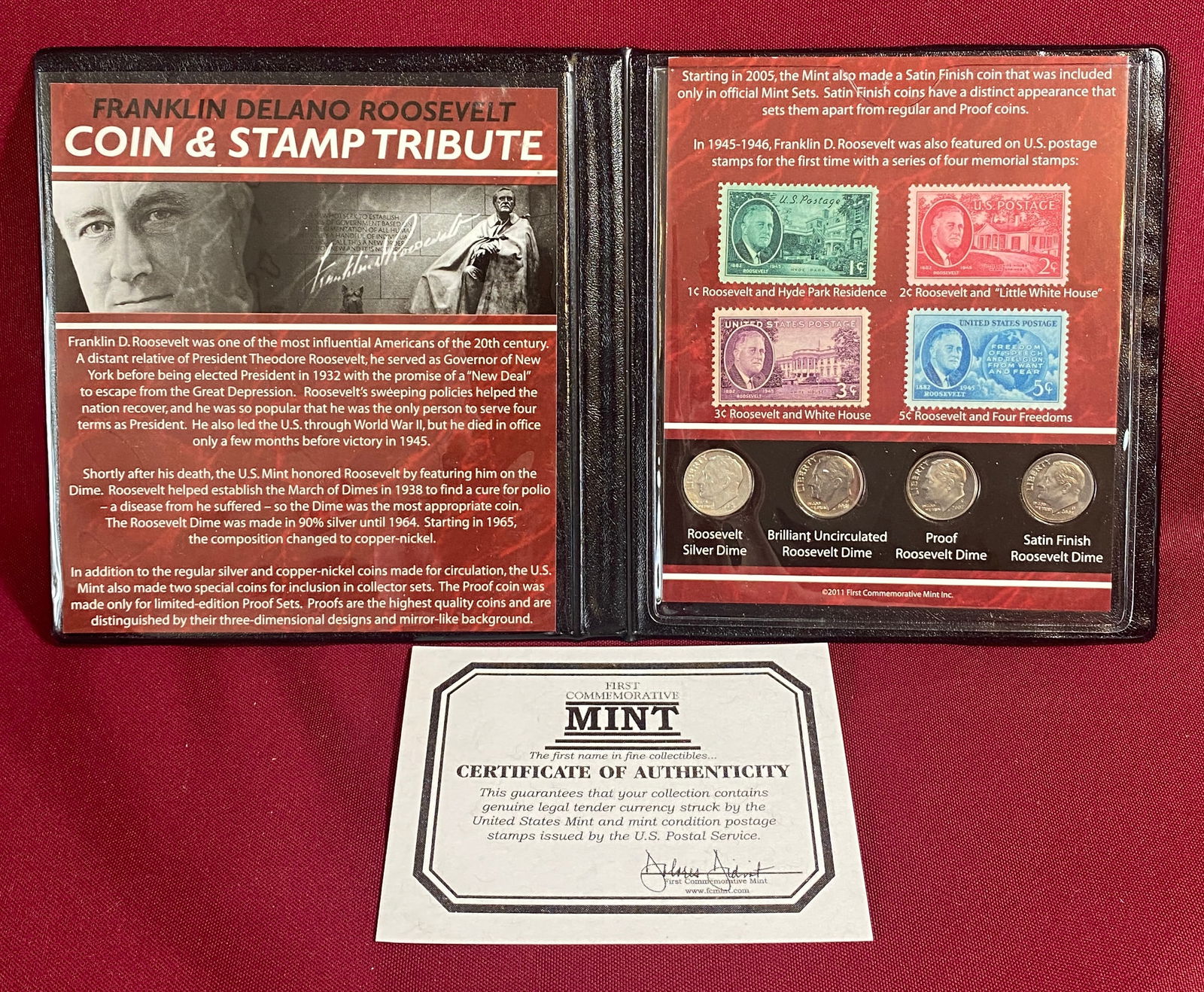 First Commemorative Mint Franklin Delano Roosevelt Coin and Stamp Tribute: First Commemorative Mint Franklin Delano Roosevelt Coin and Stamp Tribute