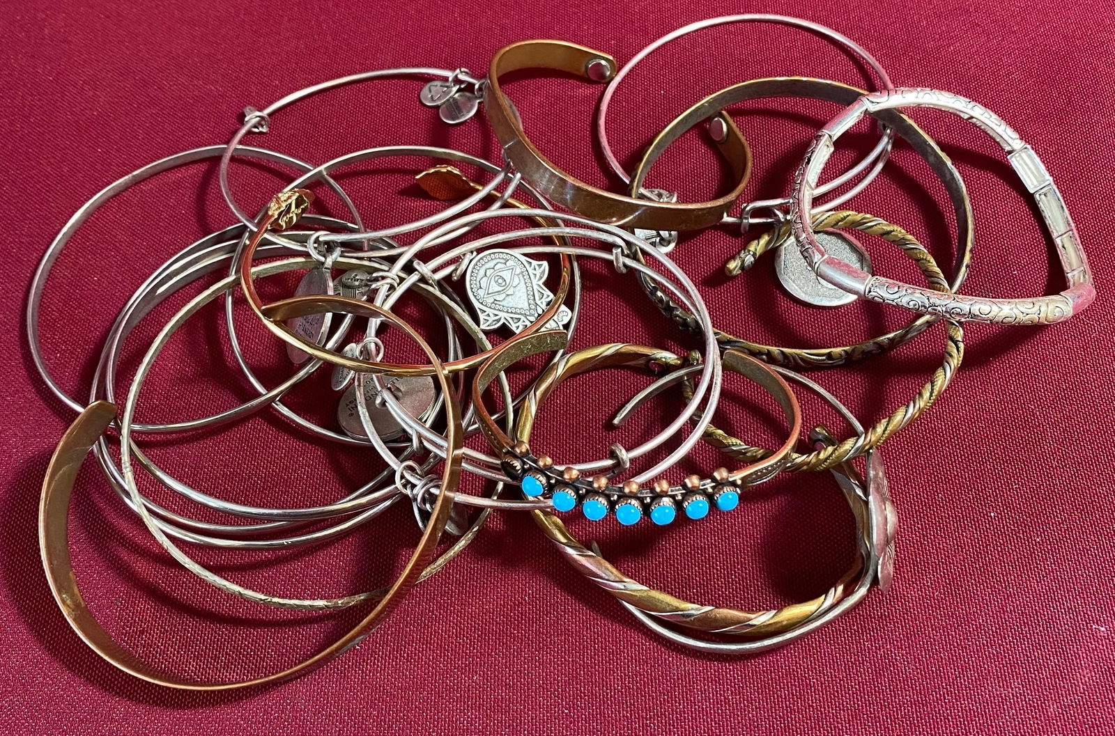 Fifteen Cuff and Bangle Bracelets (1 of 5)