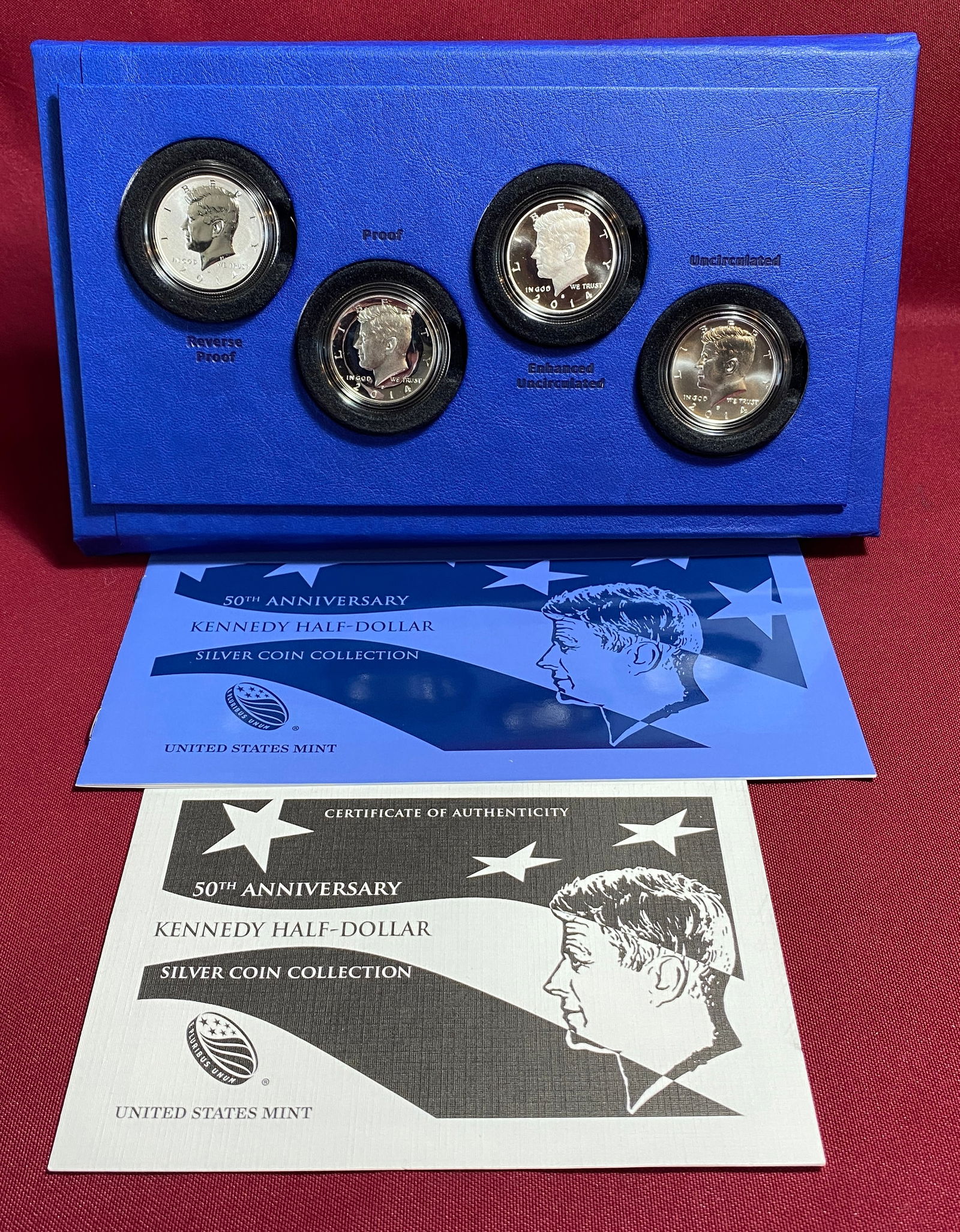 2014 50th Anniversary Kennedy Silver Half Dollar Coin Collection: 2014 50th Anniversary Kennedy Silver Half Dollar Coin Collection