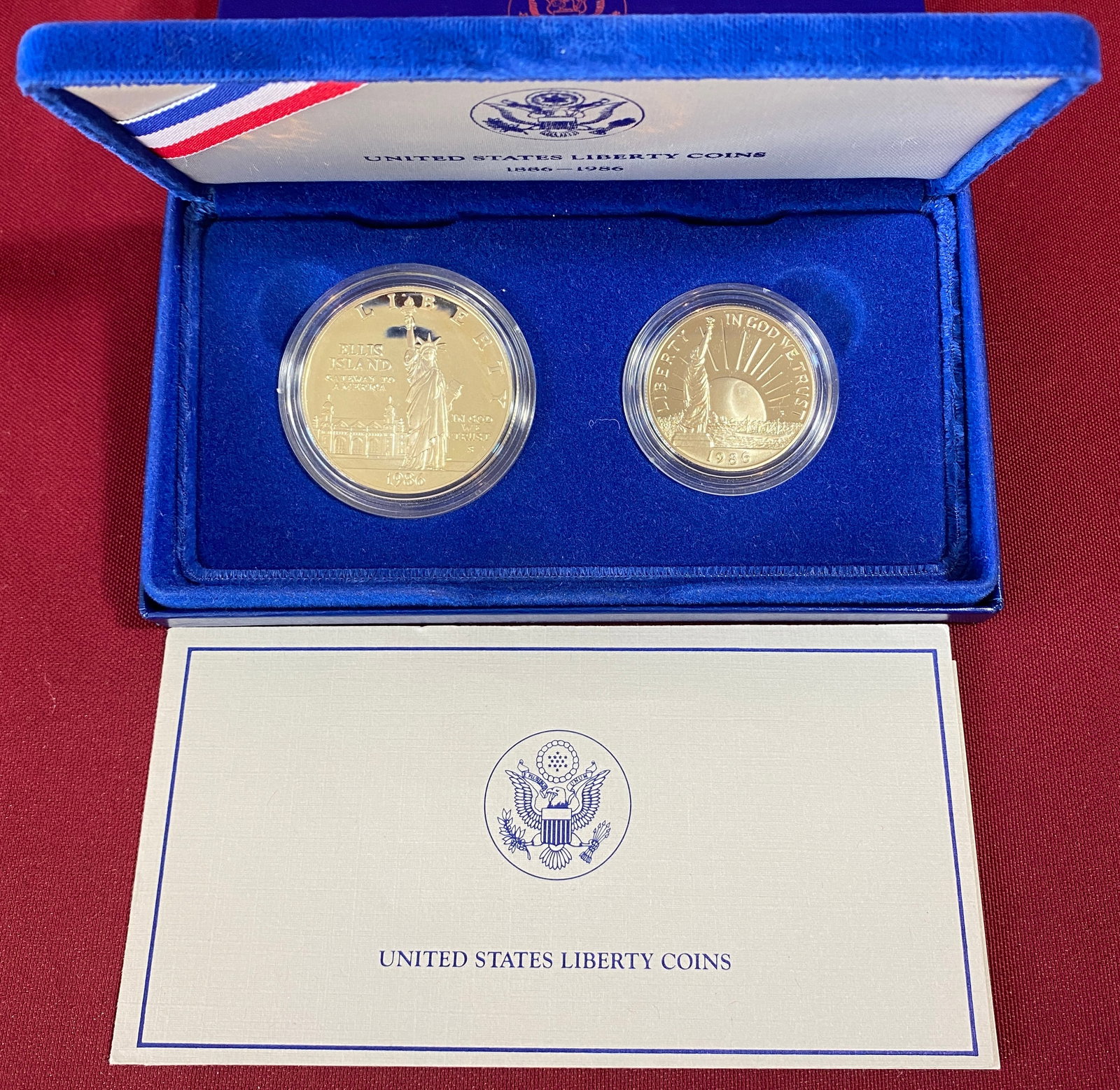 1986-S Statue of Liberty Commemorative Two-Coin Set - Including Silver Dollar (1 of 6)