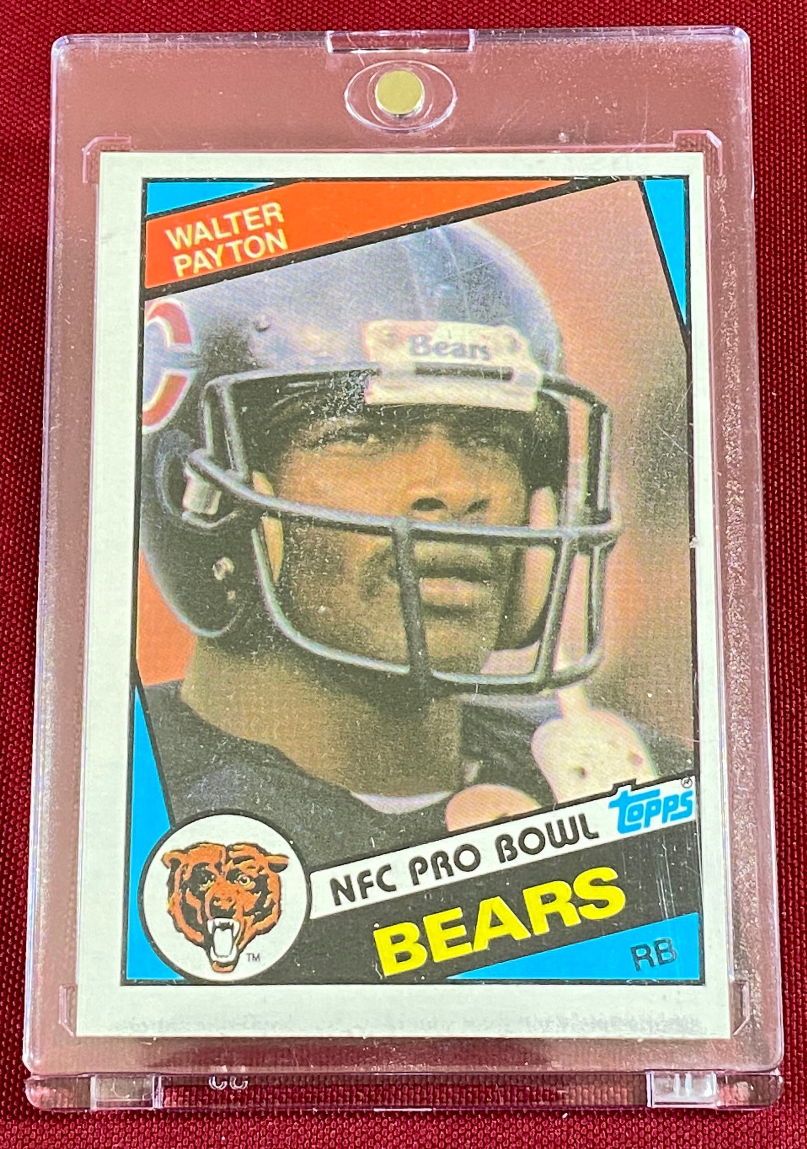 1984 TOPPS NFC Pro Bowl #228 Walter Payton Football Card: 1984 TOPPS NFC Pro Bowl #228 Walter Payton Football Card