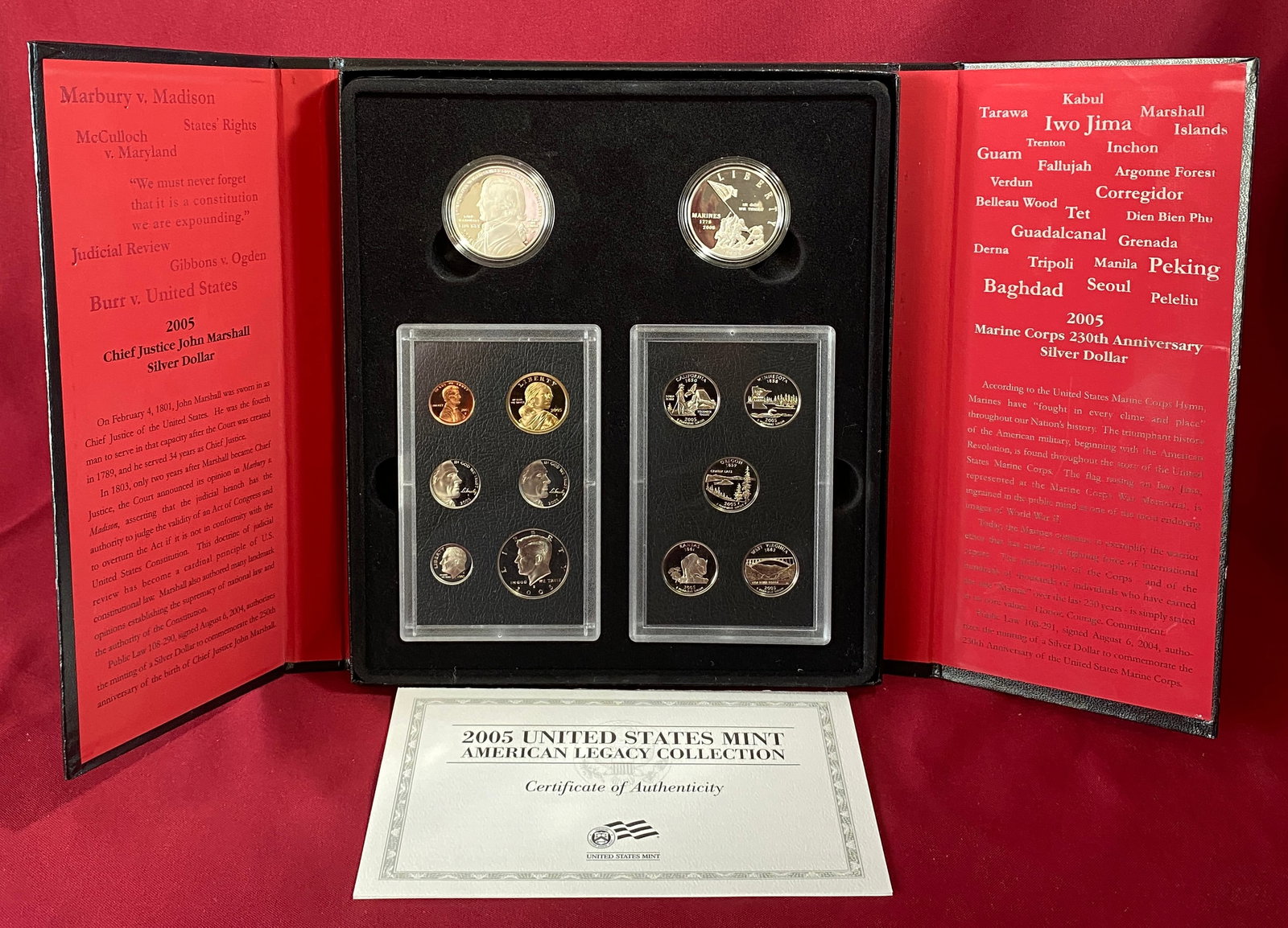 2005 U.S. Mint American Legacy Collection - Includes Two Silver Dollar (1 of 8)