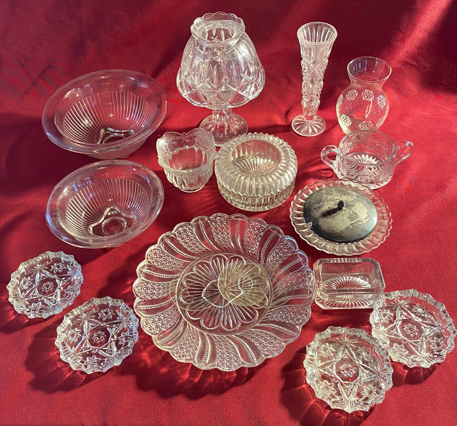 Various Pieces of Clear Glass - Plates, Bowls, Etc. - Absolutely No Shipping (1 of 3)