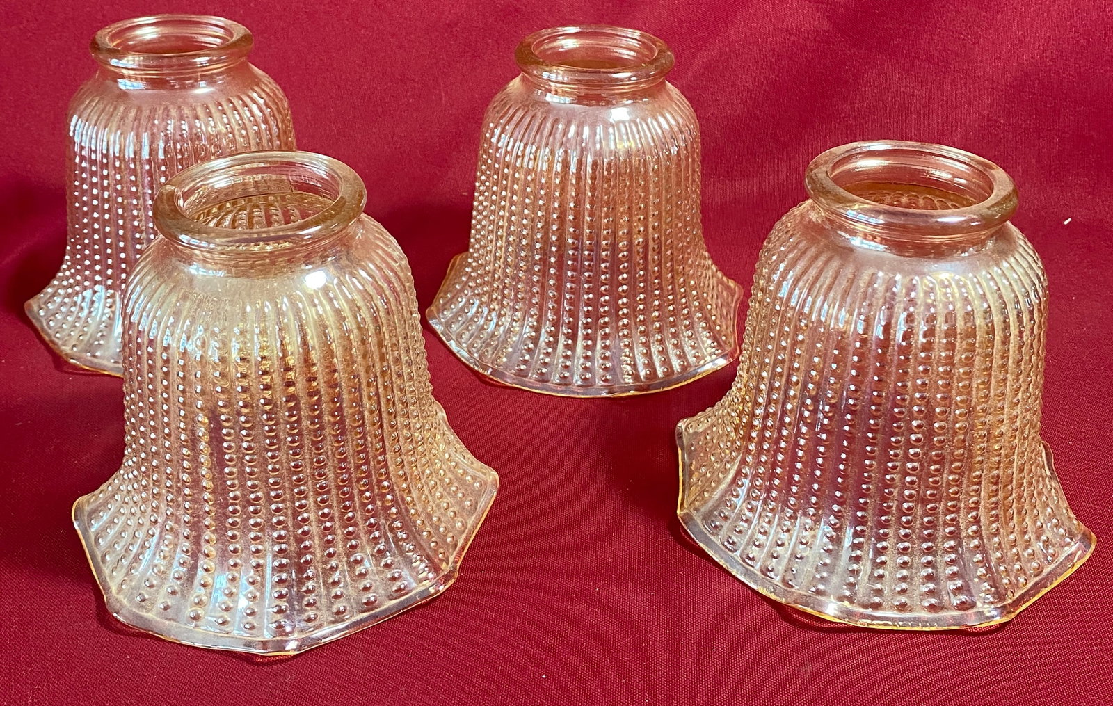 Four Glass Light Shades - Iridescent Tint Color (1 of 6)