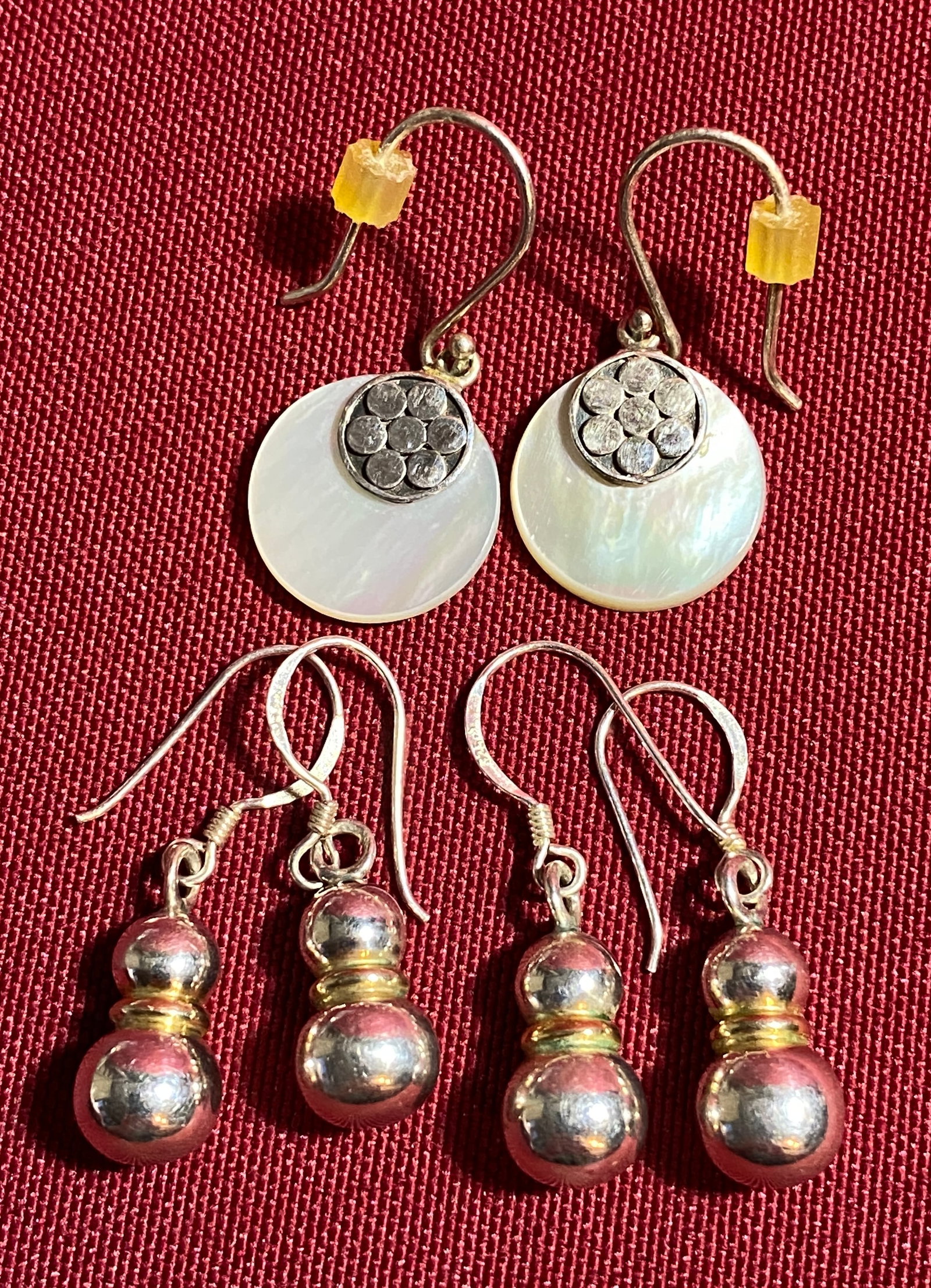 Three Pairs of Sterling Silver Earrings - 5.53 Grams (1 of 6)