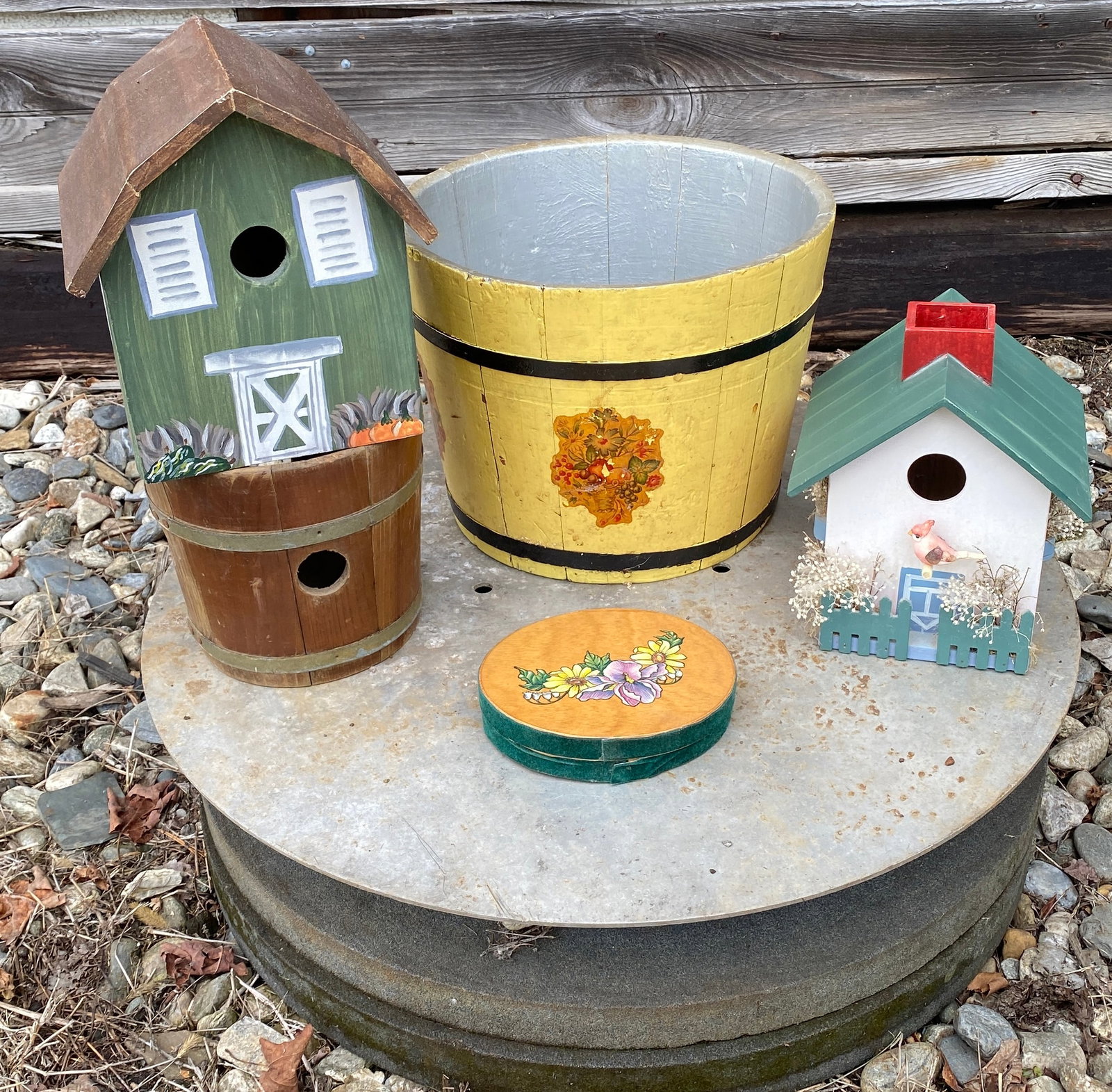 Wooden Buckets & Birdhouses - Absolutely No Shipping (1 of 4)