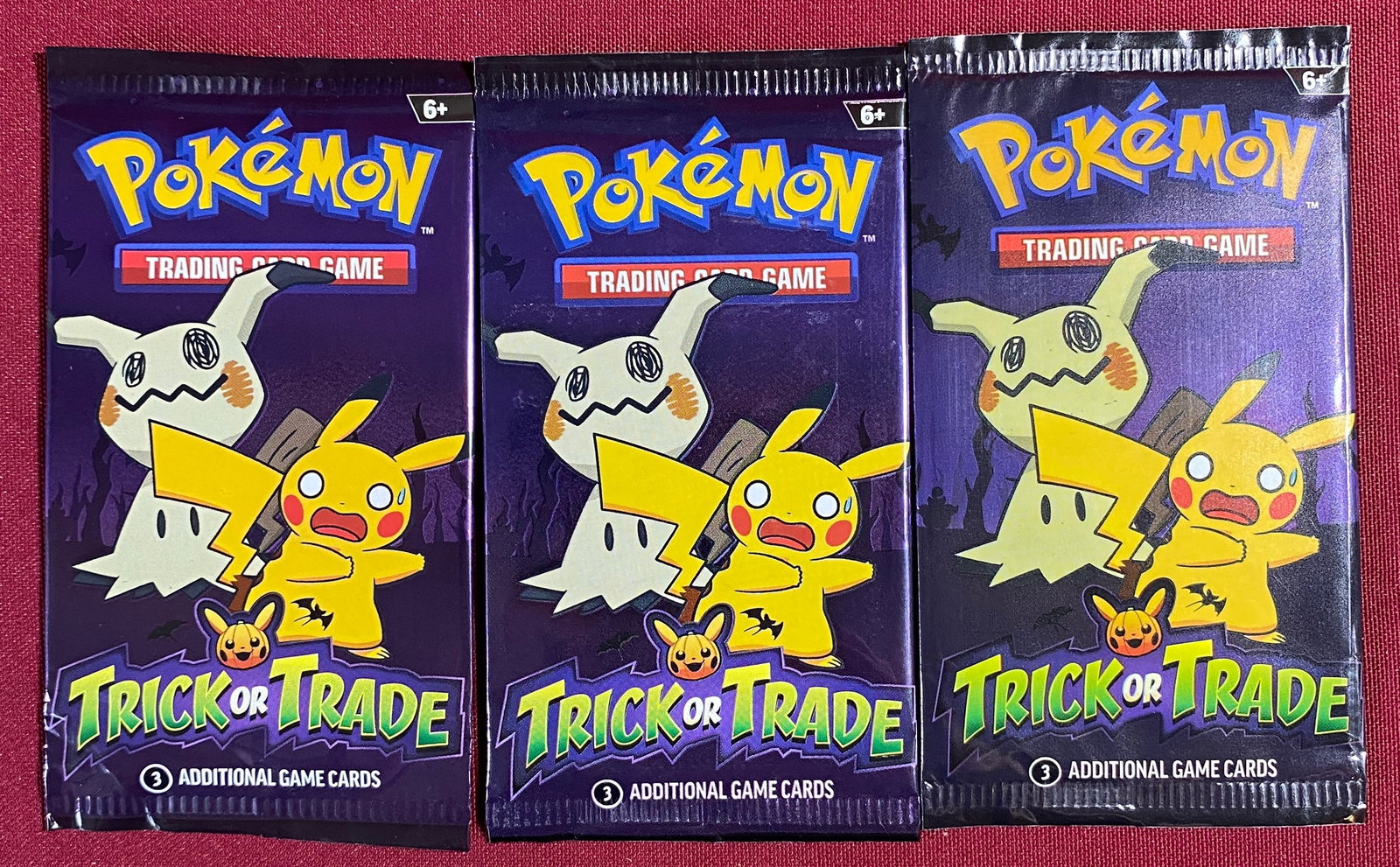 Three Pokemon Trick or Trade Foil Packs (1 of 5)