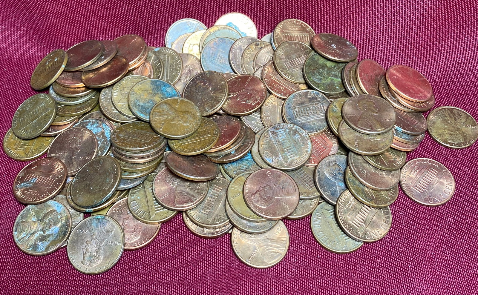 Unresearched Lincoln Pennies of Various Years (1 of 3)