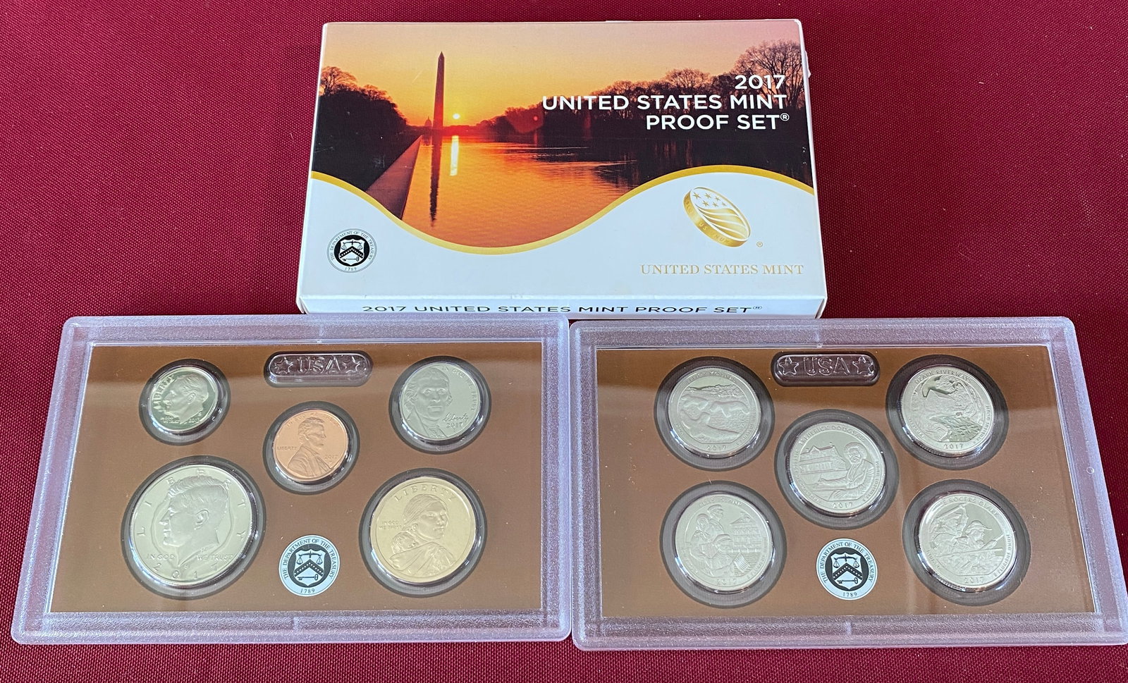 Five U.S. Mint Proof Sets - 2016-2020 - 3