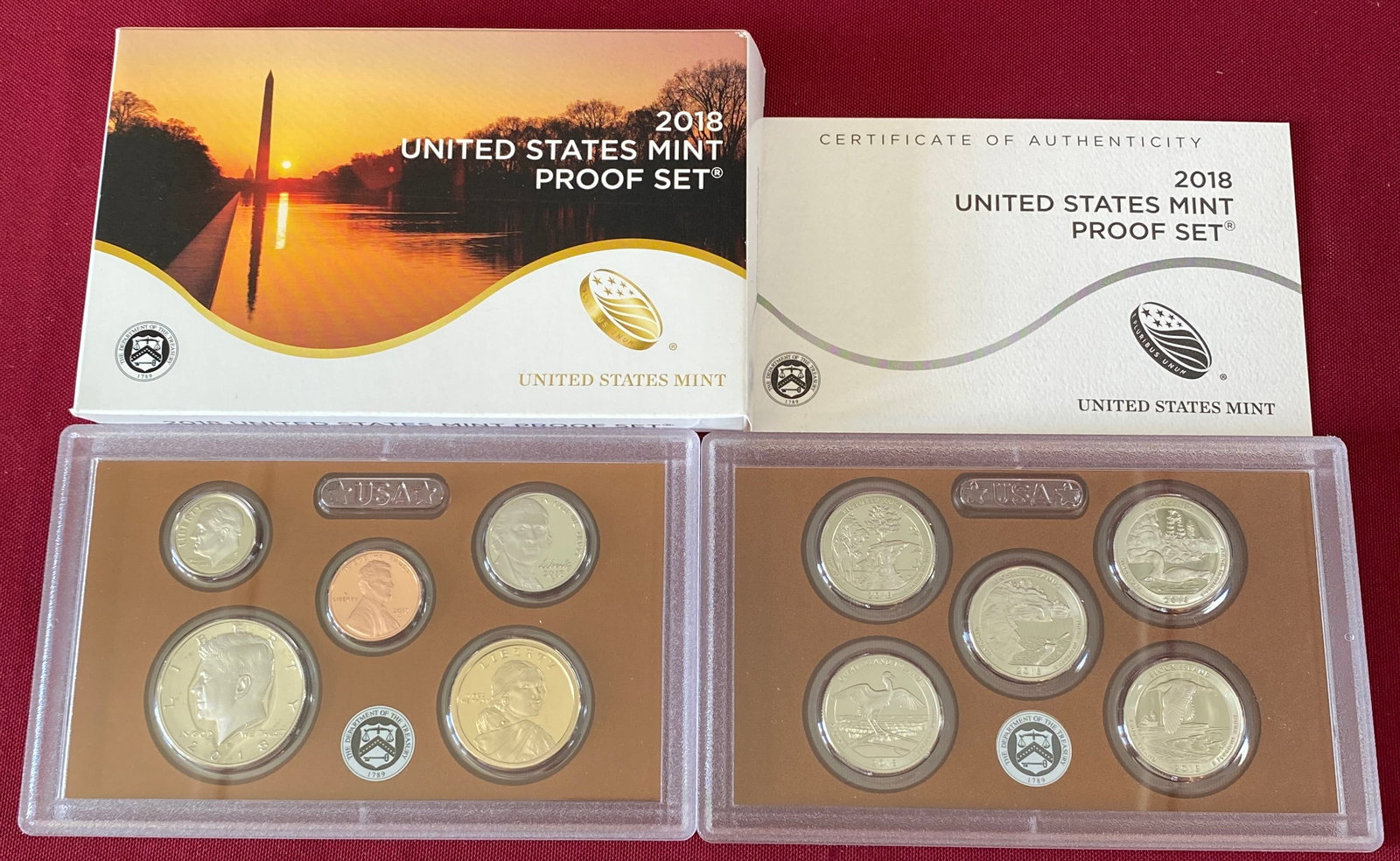Five U.S. Mint Proof Sets - 2016-2020 - 4
