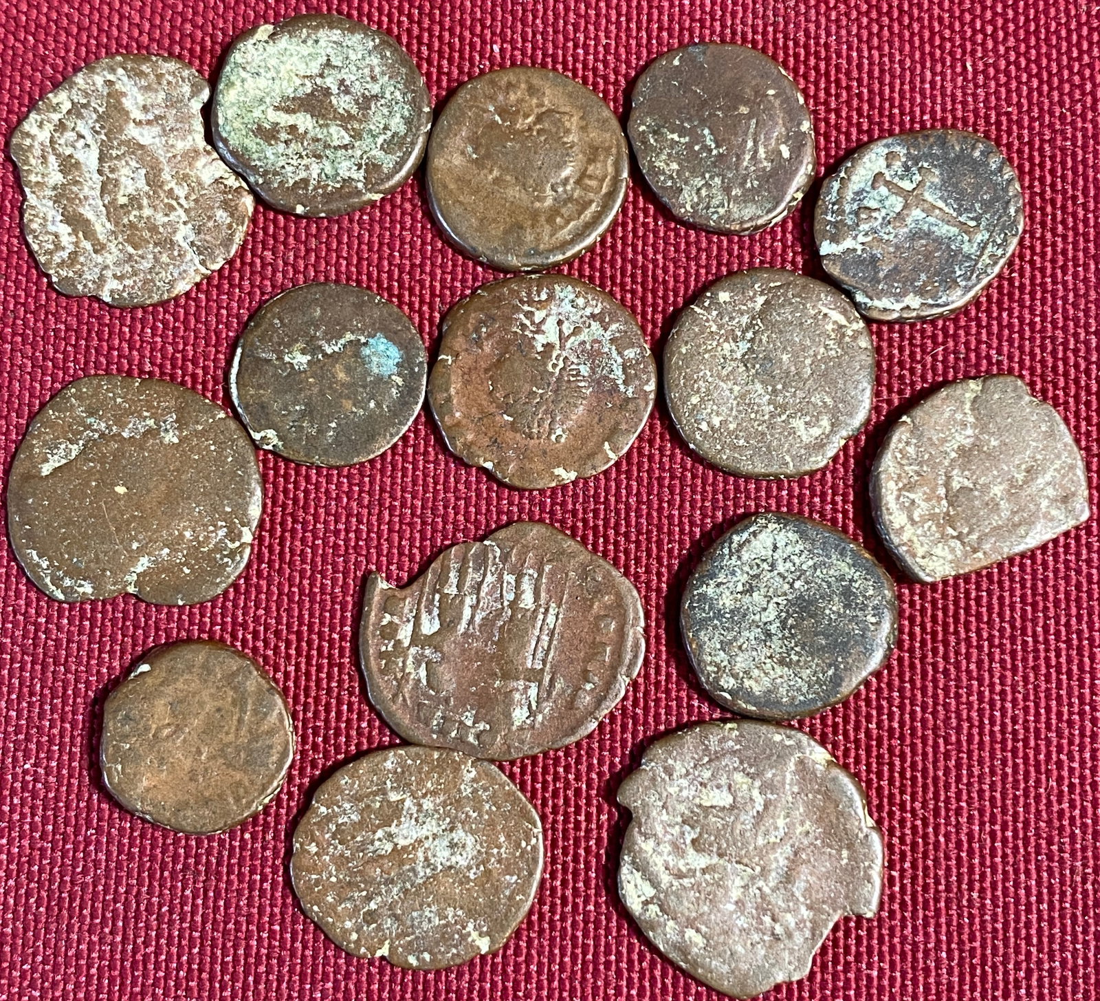 Fifteen Old Roman Coins - Various Types and Conditions (1 of 5)
