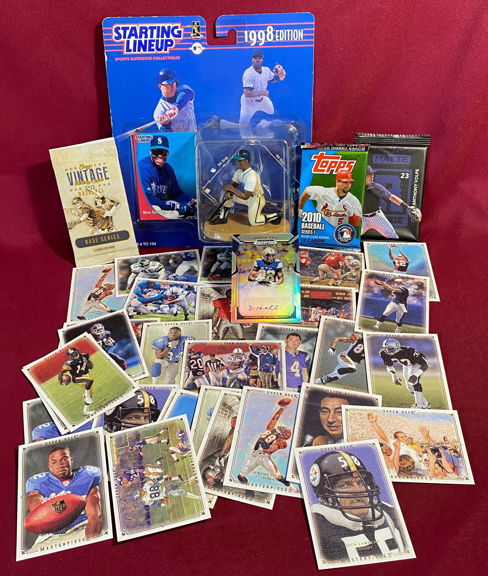 Three Baseball Foil Packs of Cards, Figurines, Autographed, Football Cards, Etc. (1 of 7)