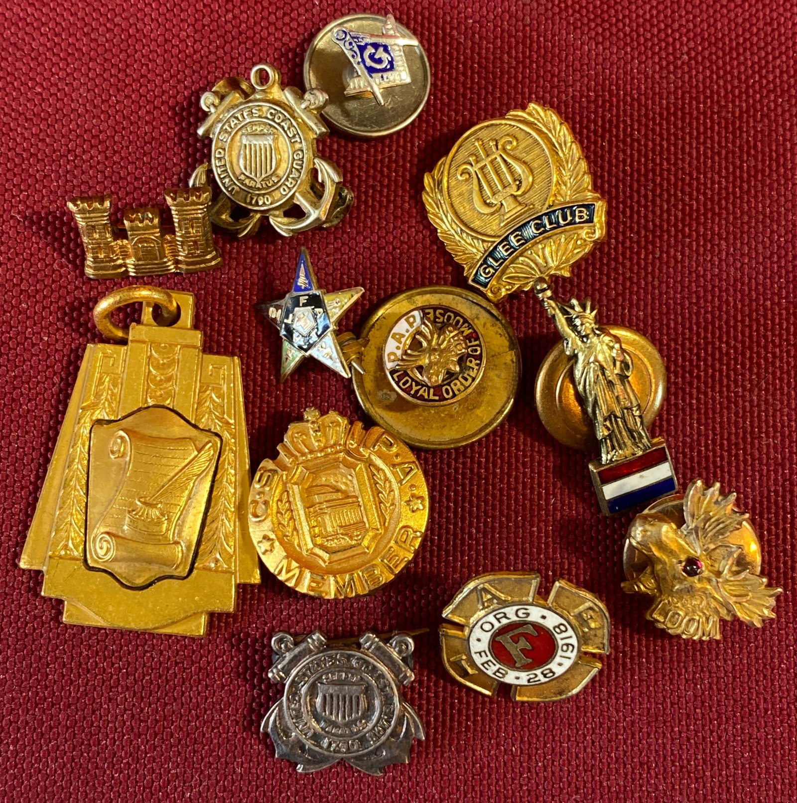 Masonic and Other Lapel Pins, Charms, Etc. - Two Marked Sterling (1 of 7)