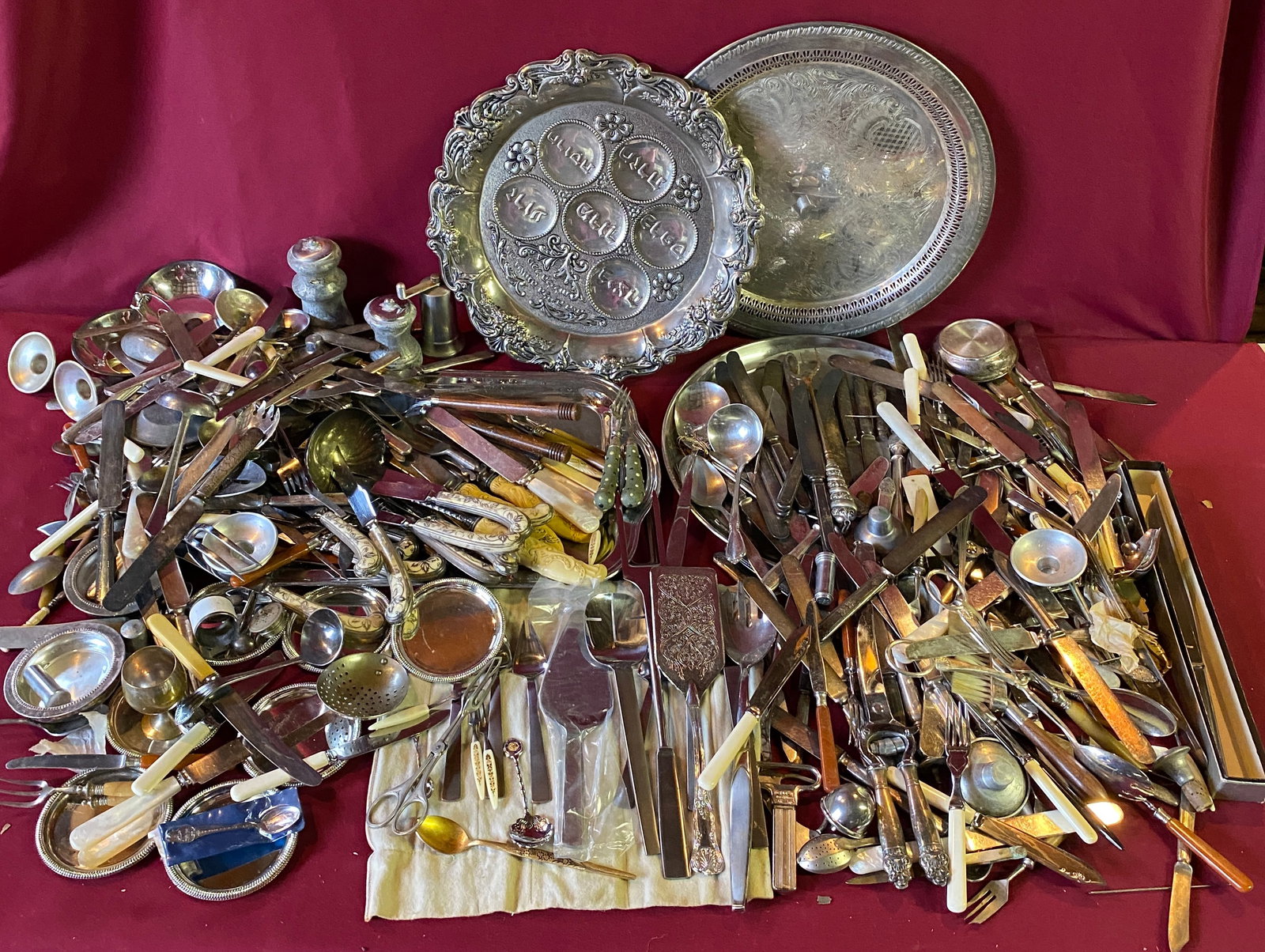 Large Lot of Various Types of Flatware and Serveware & Trays - Various Material - Absolutely No (1 of 10)