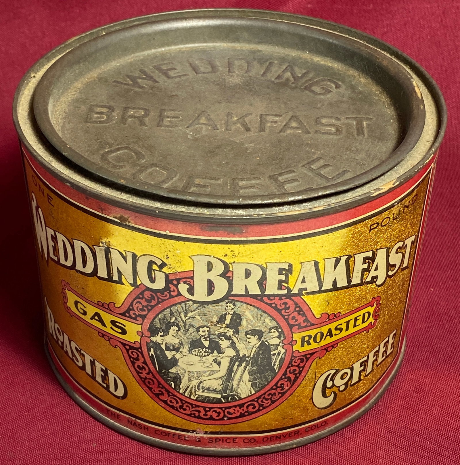 Wedding Breakfast Coffee Round Advertising Tin (1 of 6)