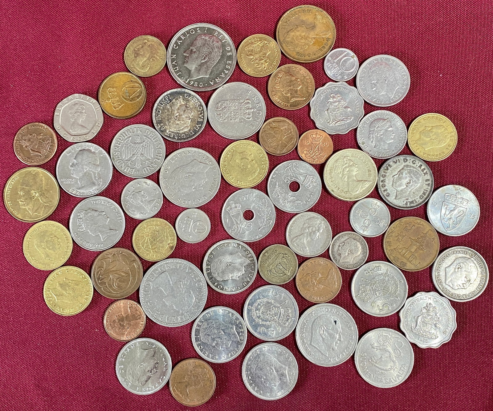 Lot of Vintage Foreign Coins - Some Possibly Silver (1 of 5)